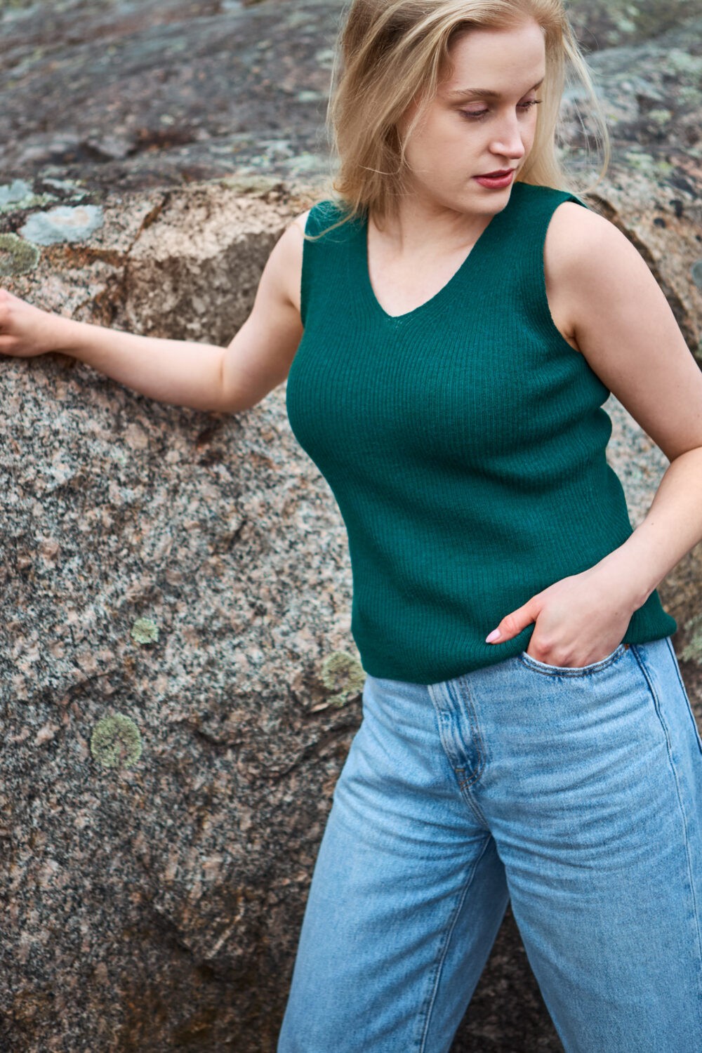 Flow topp, blågrön - Image 5