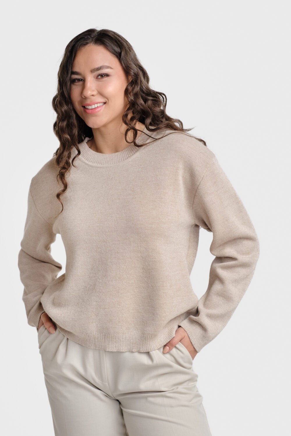 Sees tröja, beige