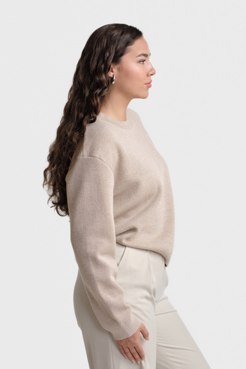 Sees tröja, beige - Image 3