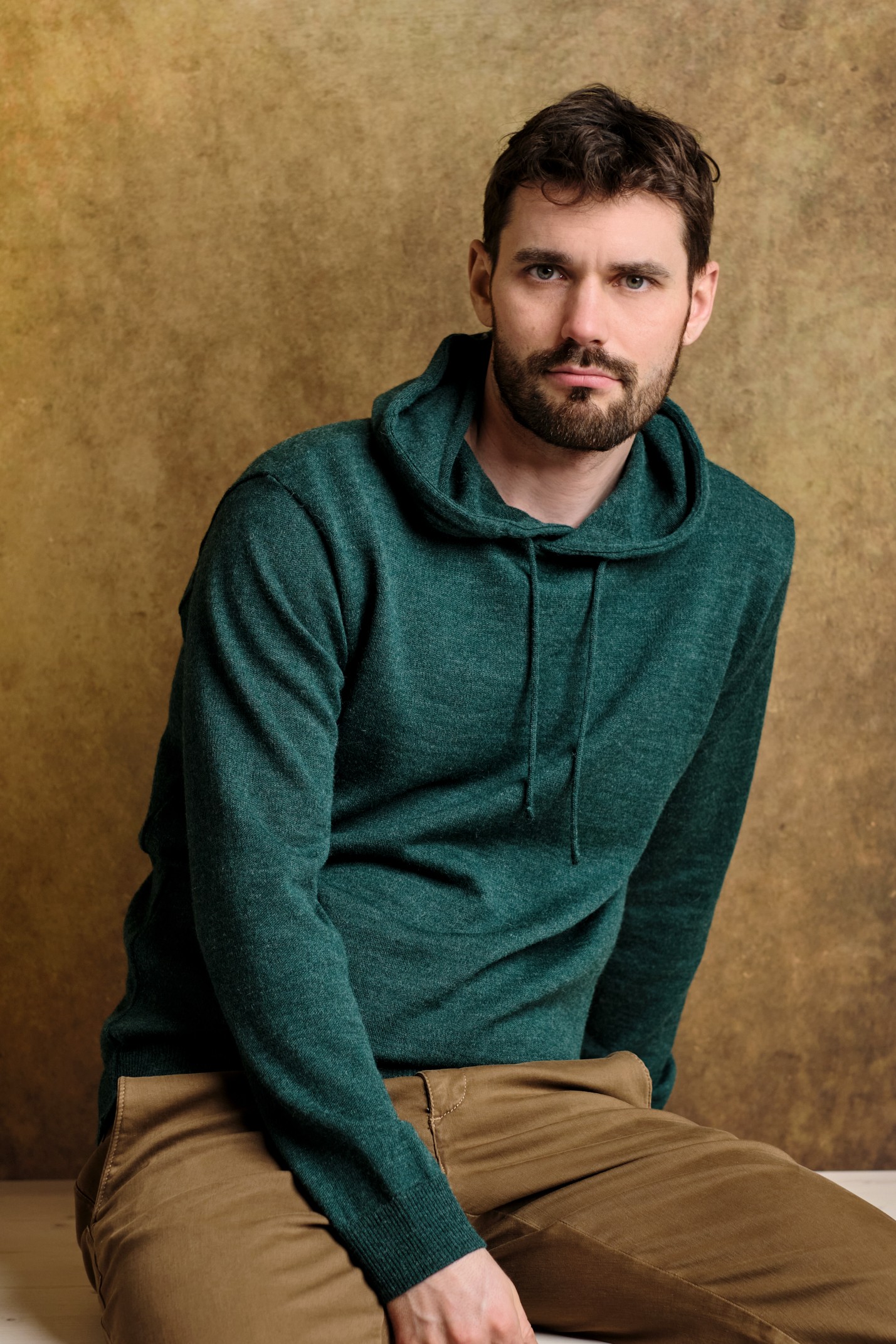 Hoodie huvtröja, blågrön