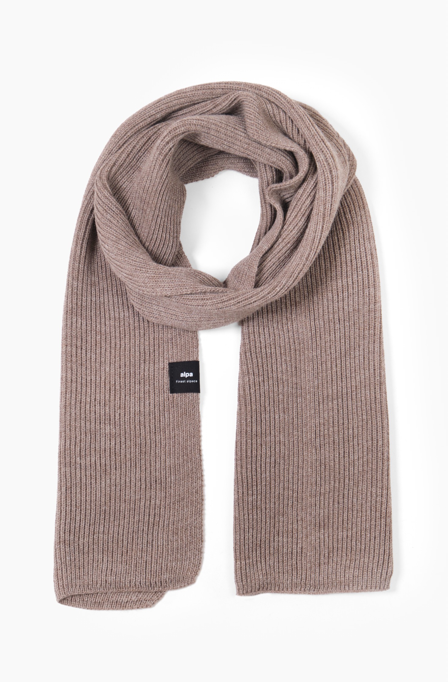 Sjal Avenue, mörk greige