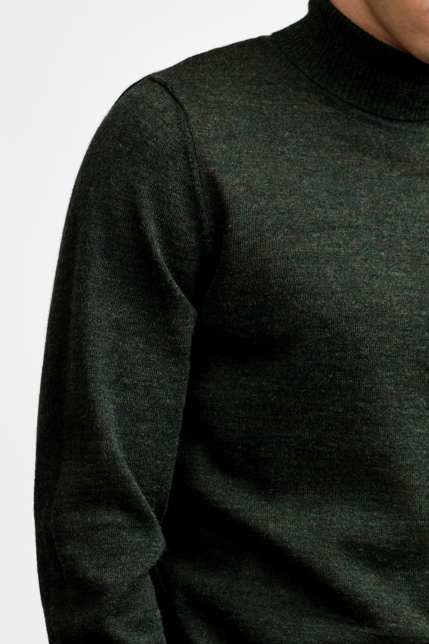 Roll Neck polotröja, skogsgrön - Bild 6