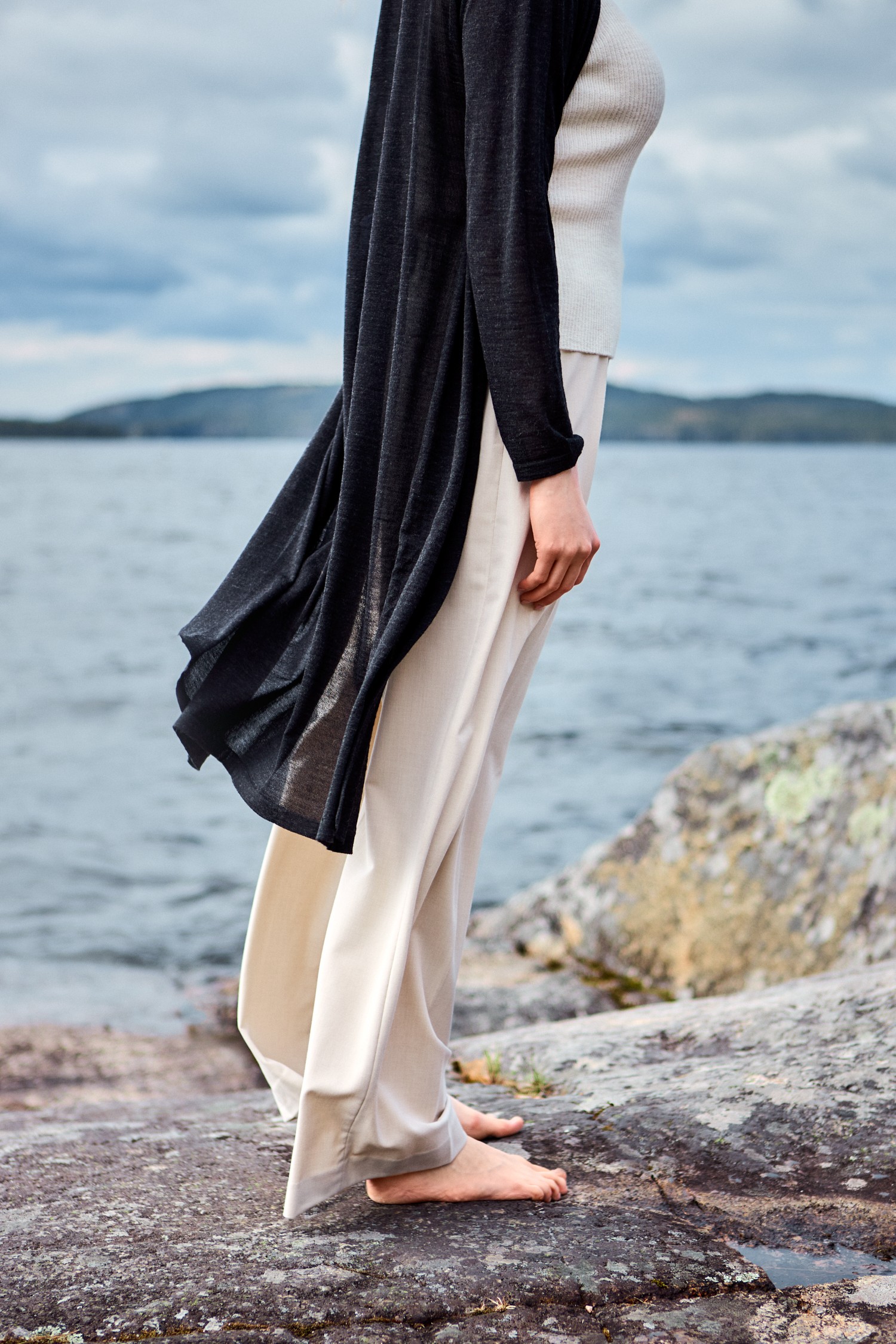 Swan tunn kofta, grafit - Bild 4