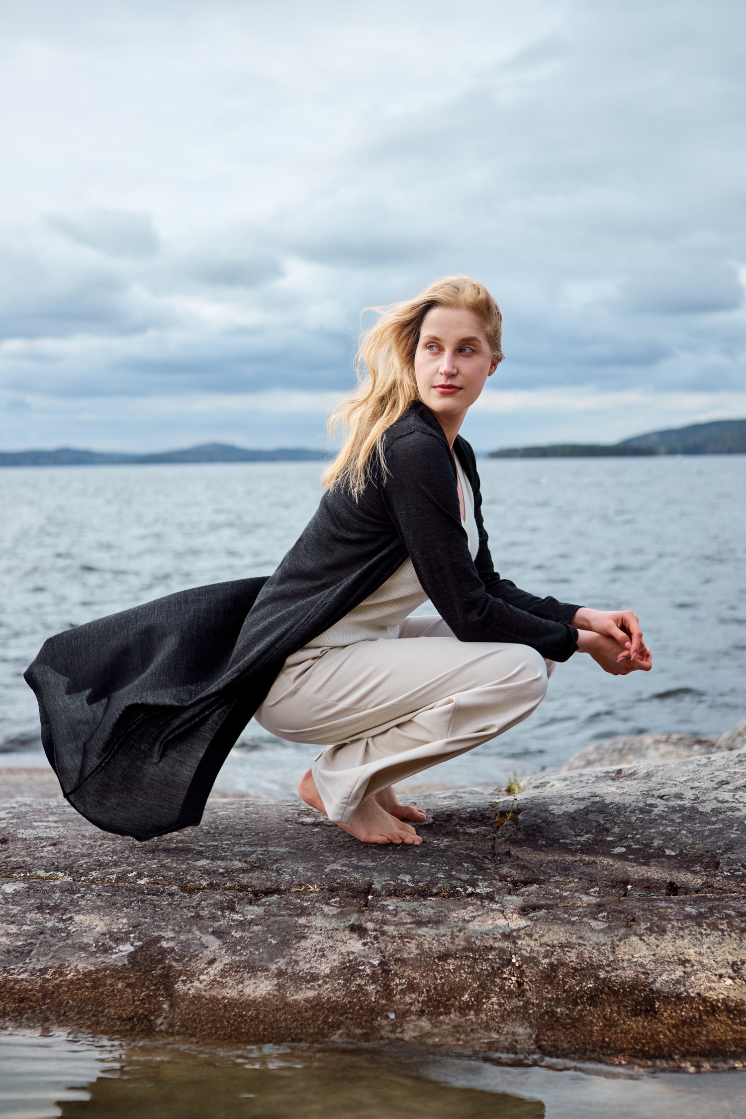 Swan tunn kofta, grafit