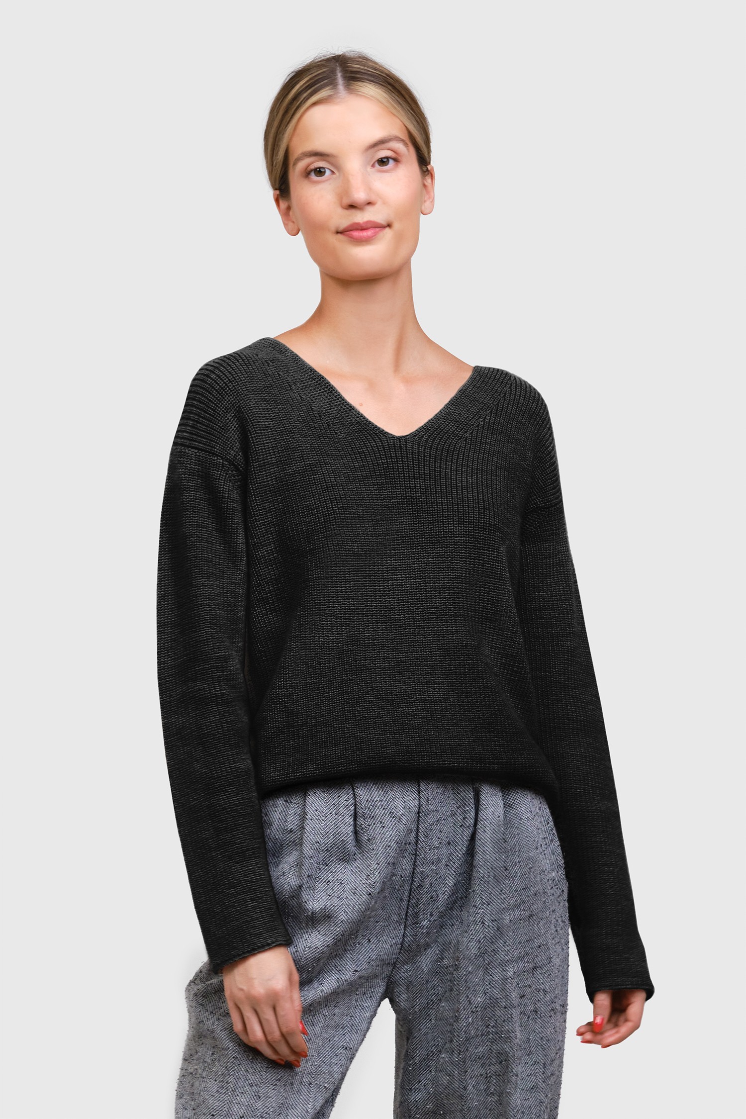 Chunky tröja, mörkgrå - Bild 3