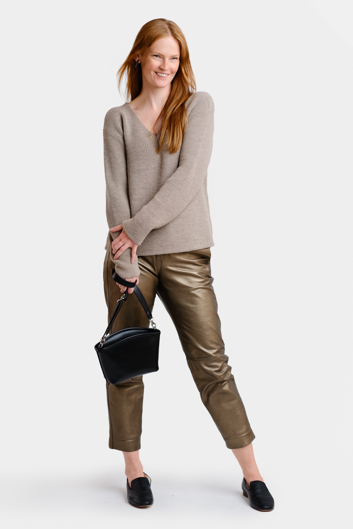 Chunky tröja, greige - Bild 3