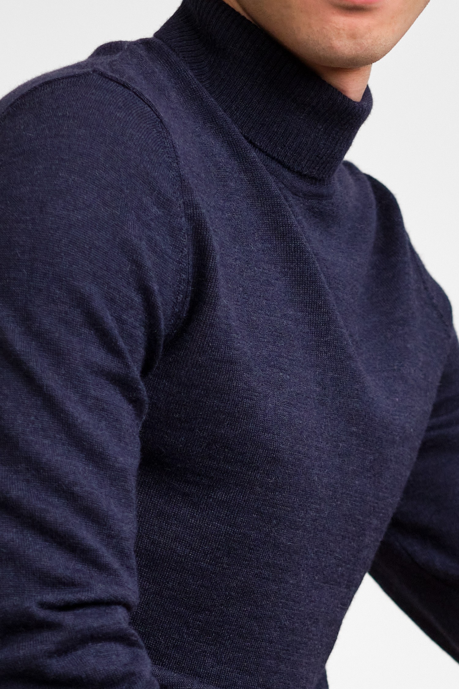 Roll Neck polotröja, navy - Bild 2