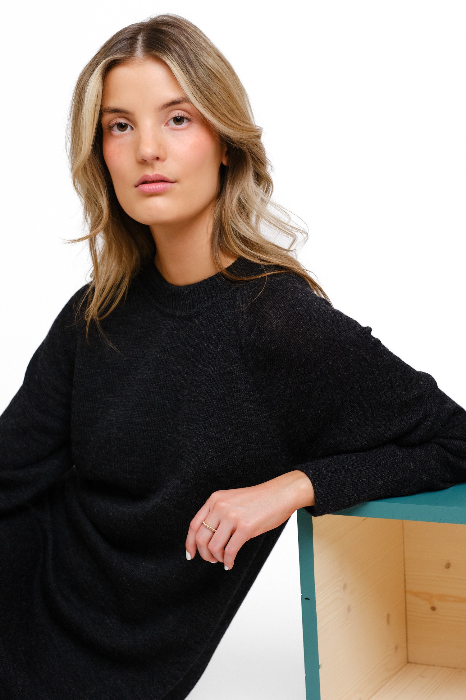 Shine klänning, kolgrå - Bild 4