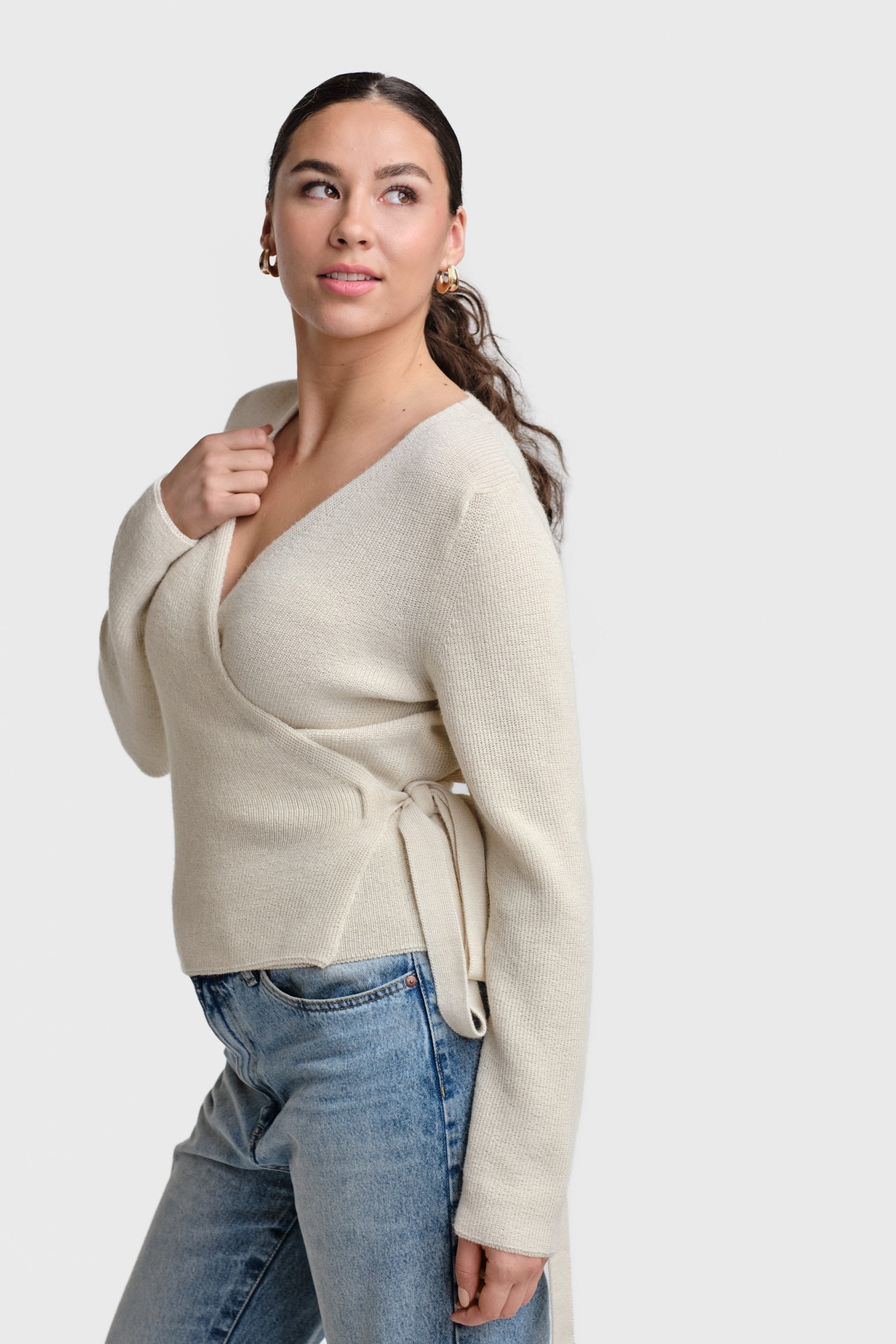 Calm omlottkofta, naturvit