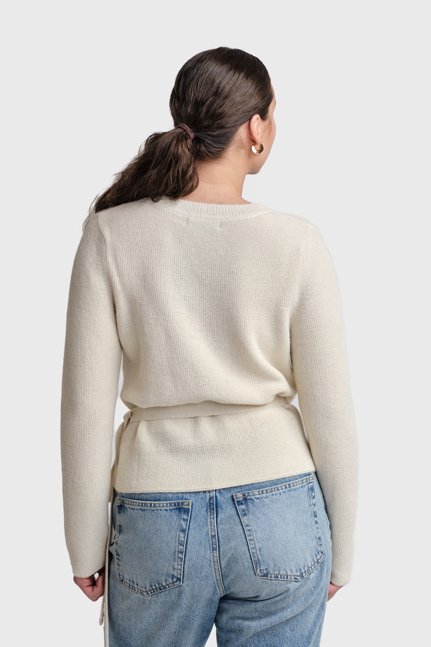 Calm omlottkofta, naturvit - Bild 5