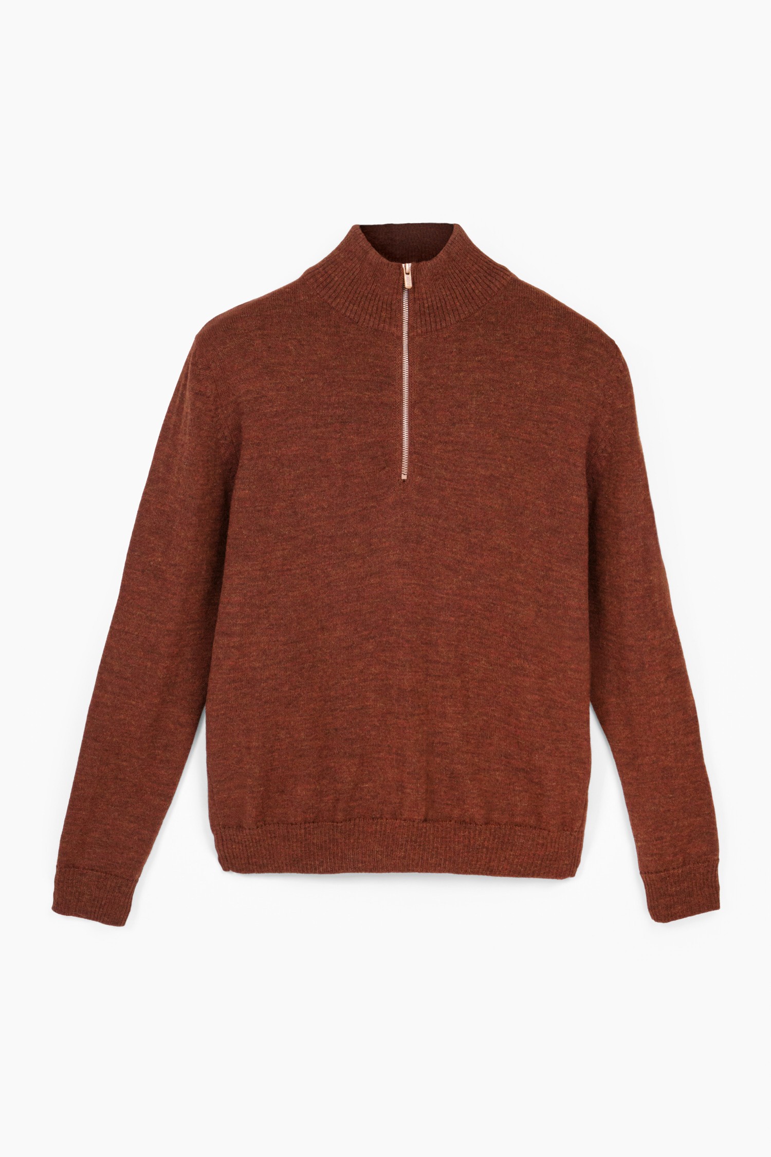 Half zip, mahogny - Bild 6