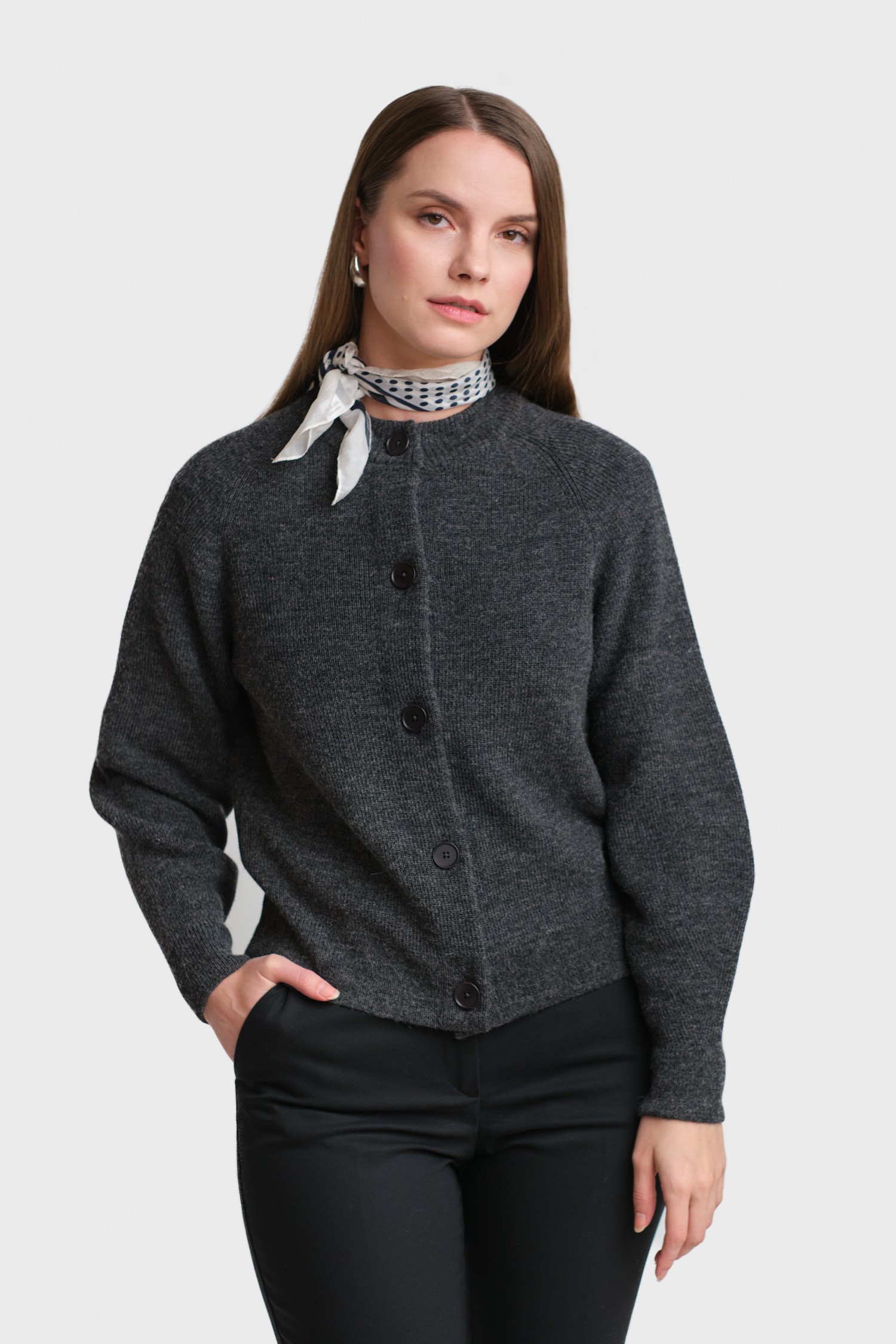 Soon kofta, mörkgrå