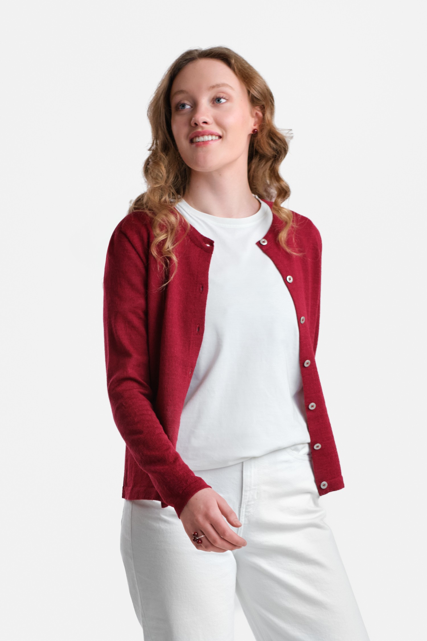 Serene kofta 2.0, tranbärsröd - Bild 2