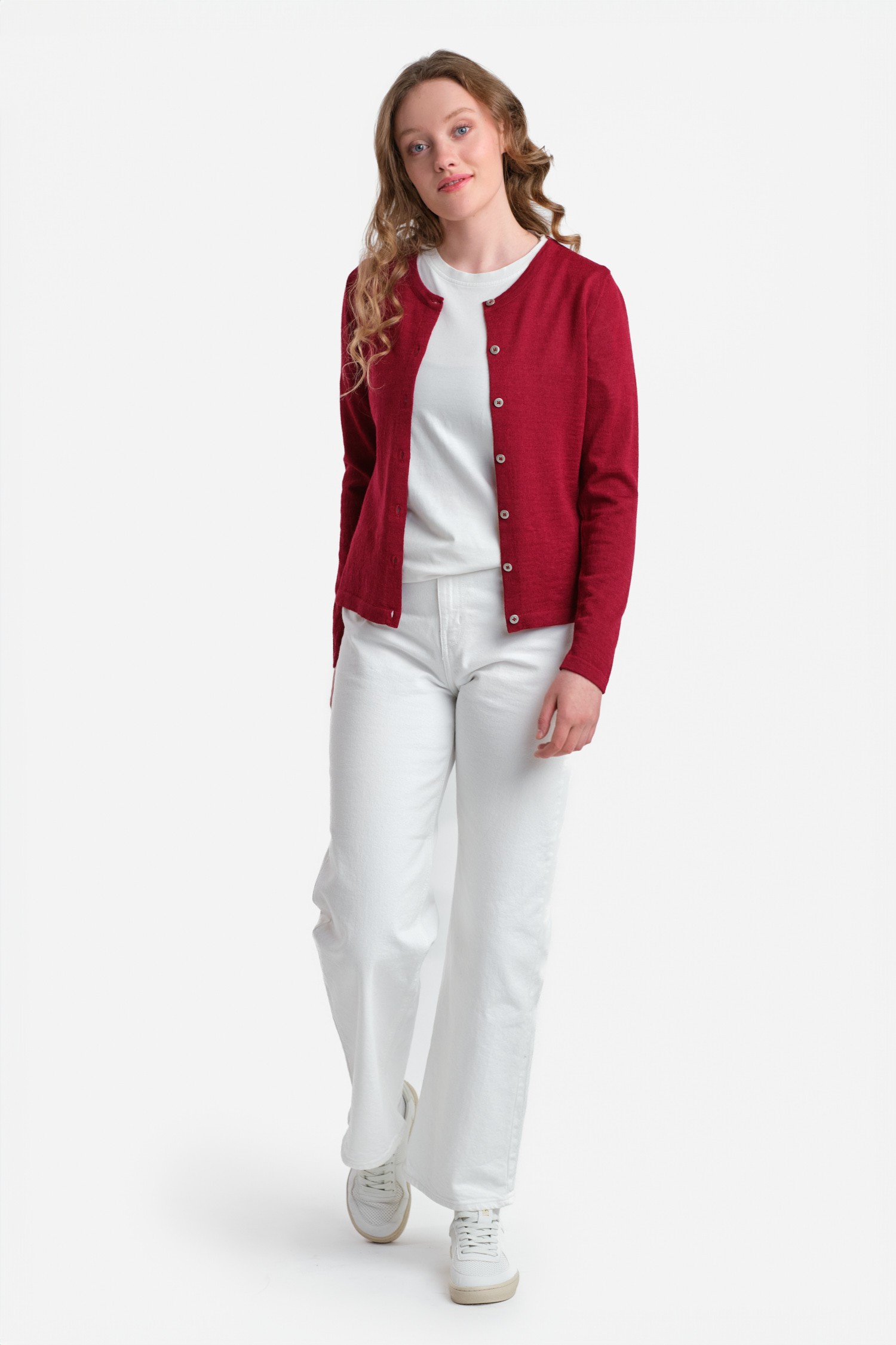 Serene kofta 2.0, tranbärsröd