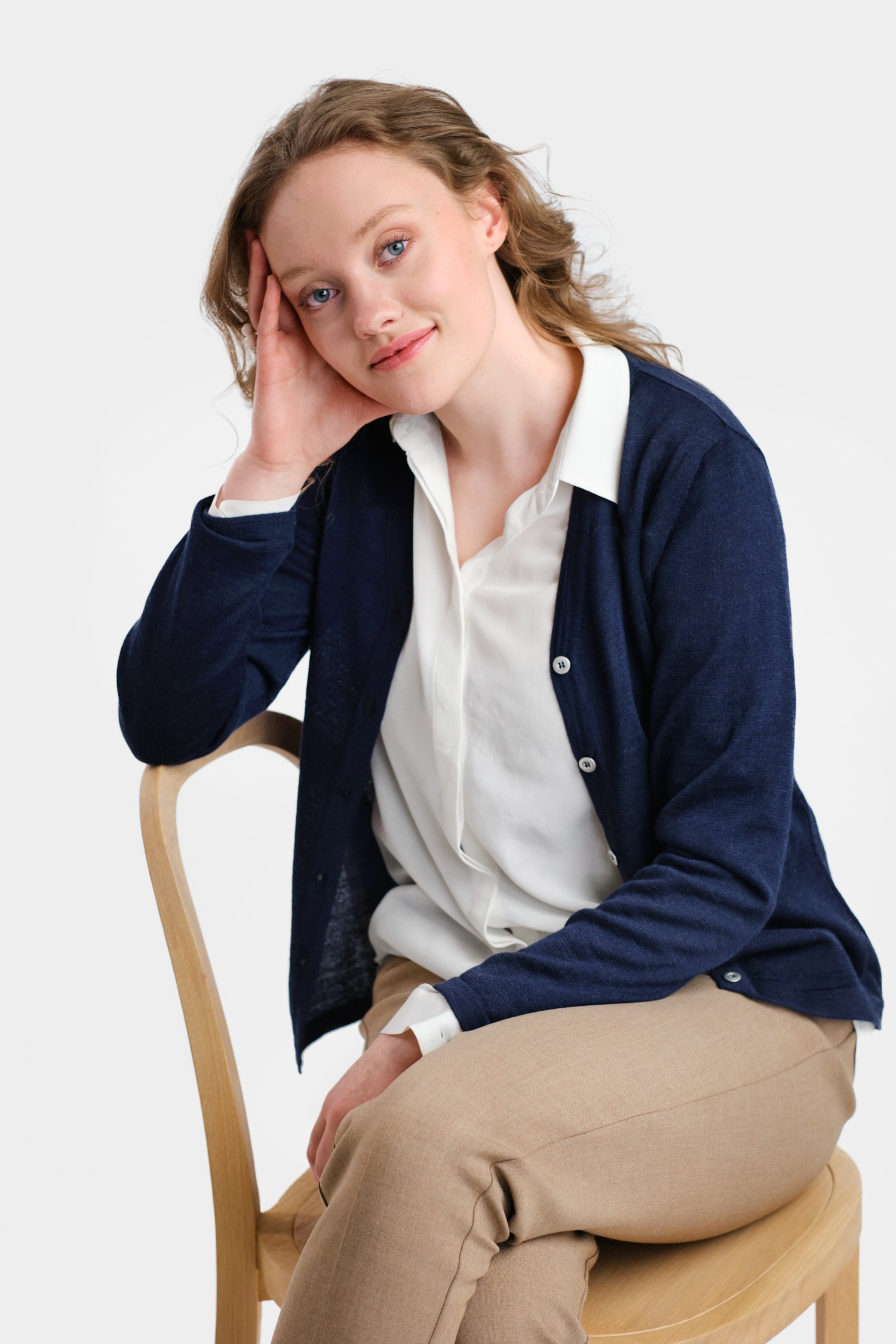 Silent kofta, midnattsblå - Bild 4