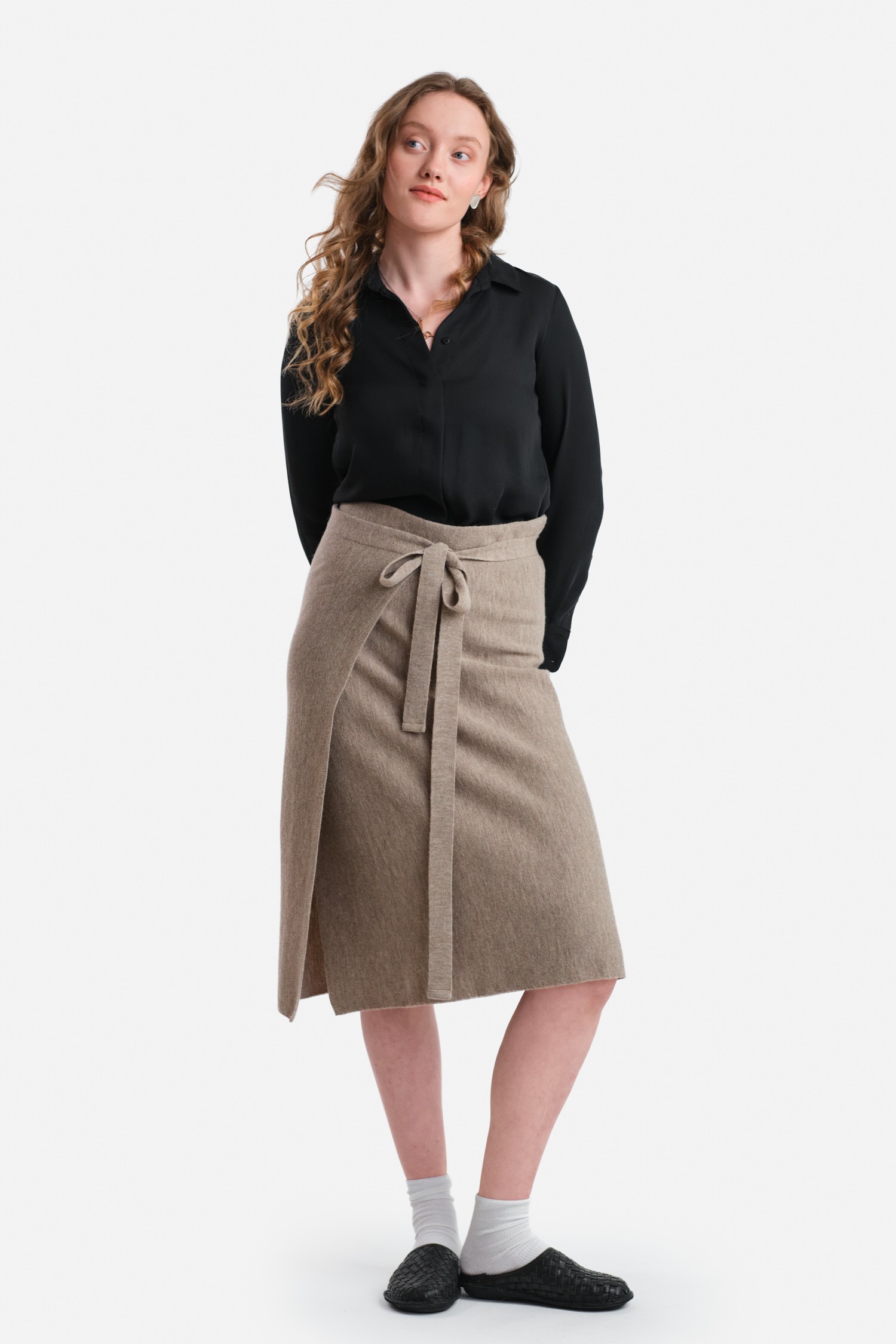 Origami kjol, greige