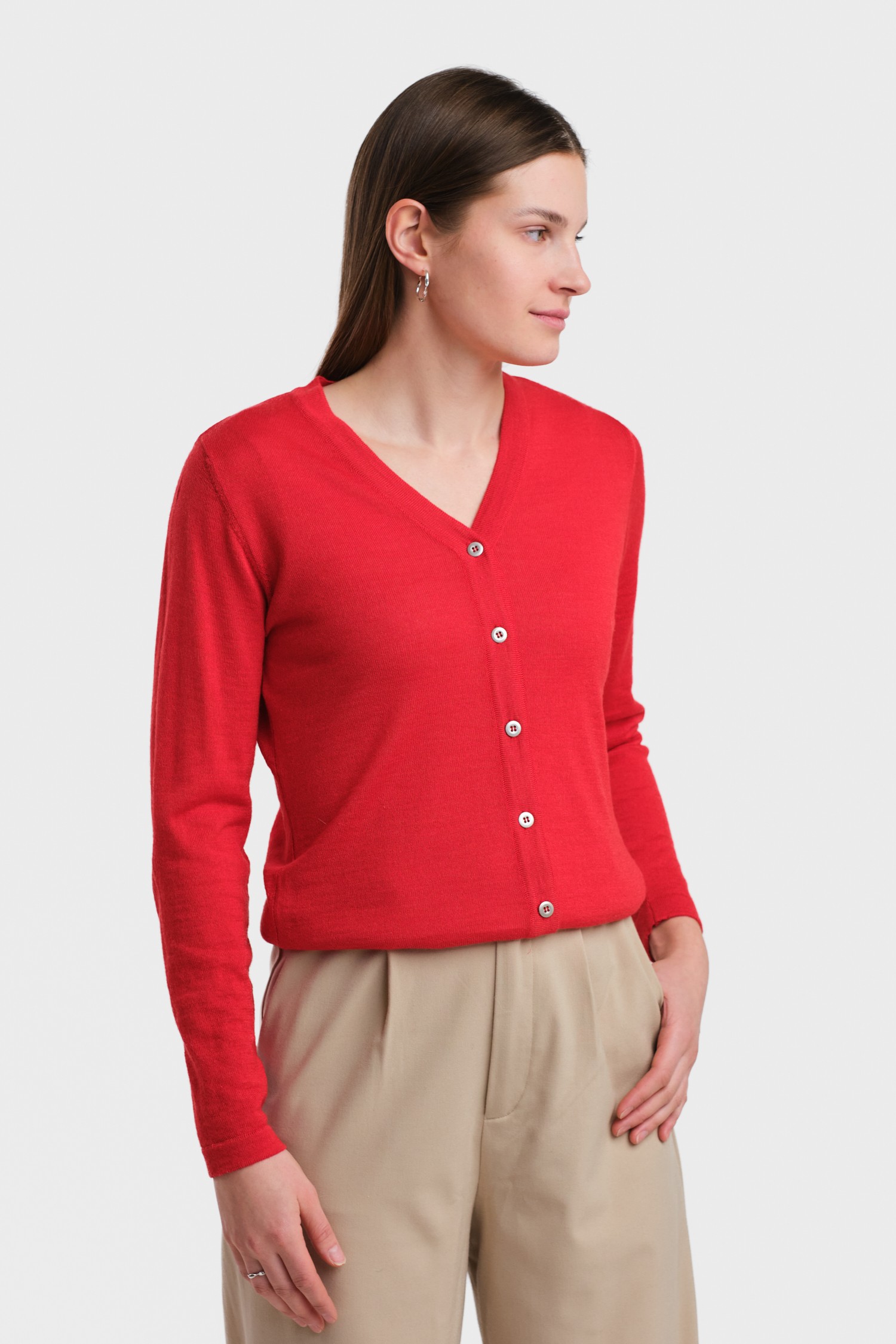 Silent kofta, eldröd - Bild 2