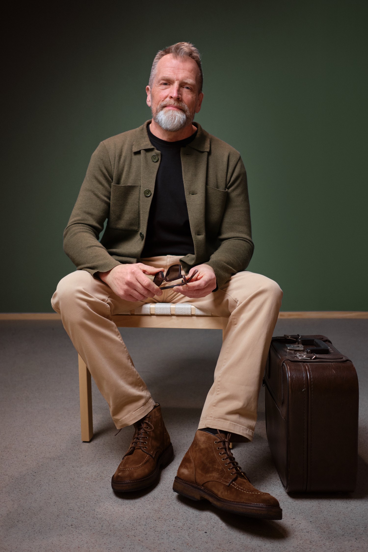 Forte overshirt, mörk oliv - Bild 5