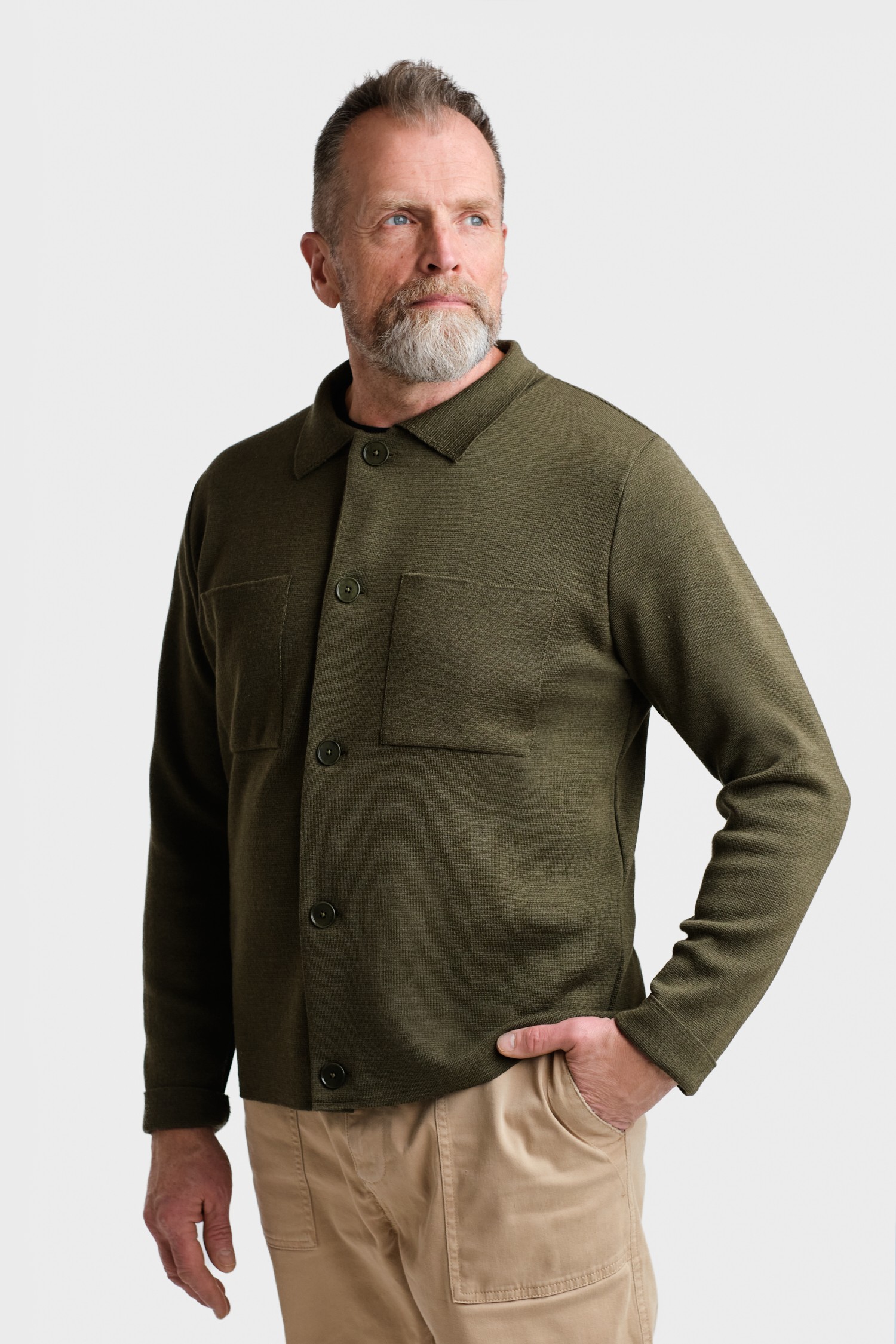 Forte overshirt, mörk oliv - Bild 2