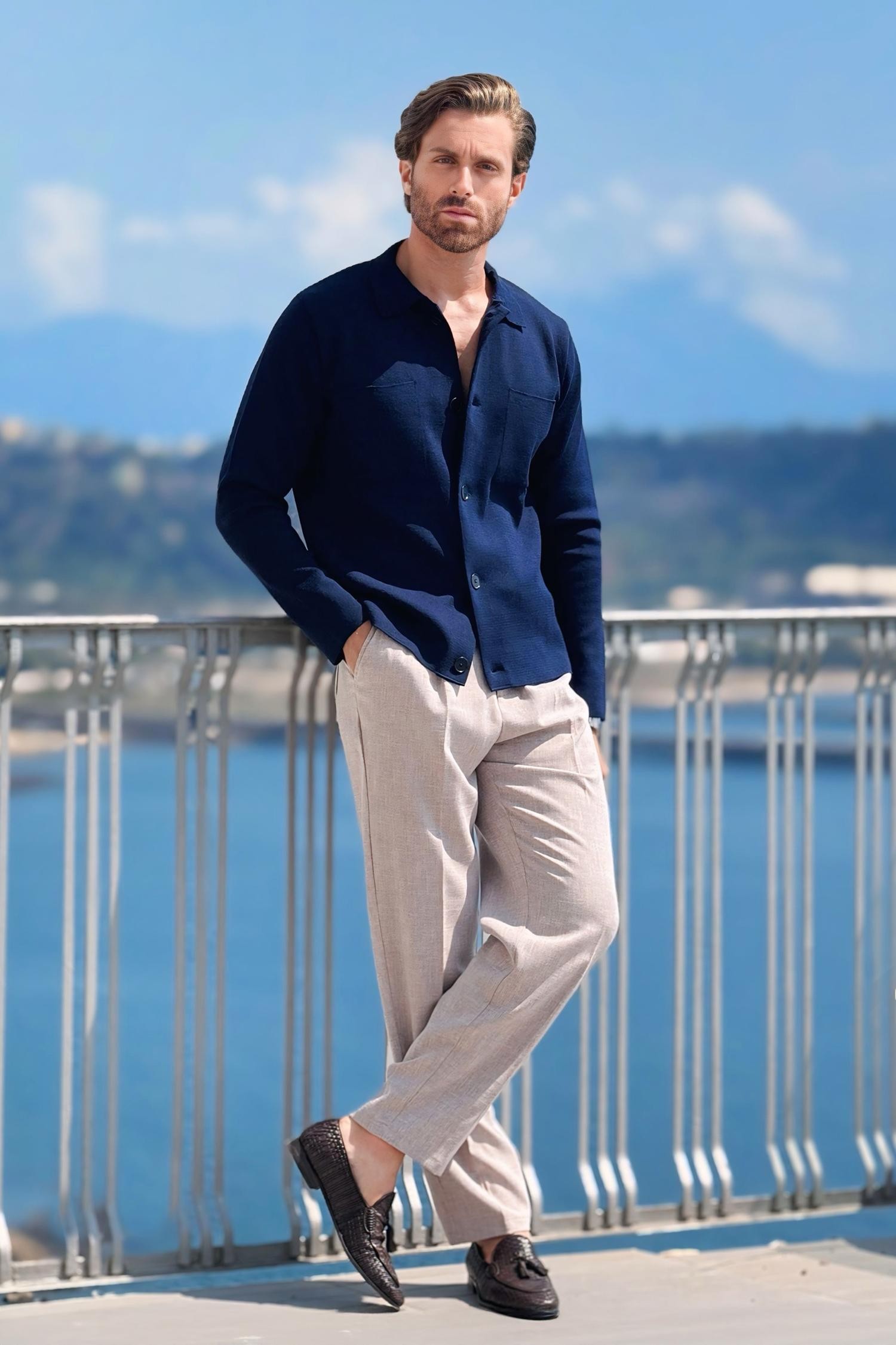 Forte overshirt, midnattsblå