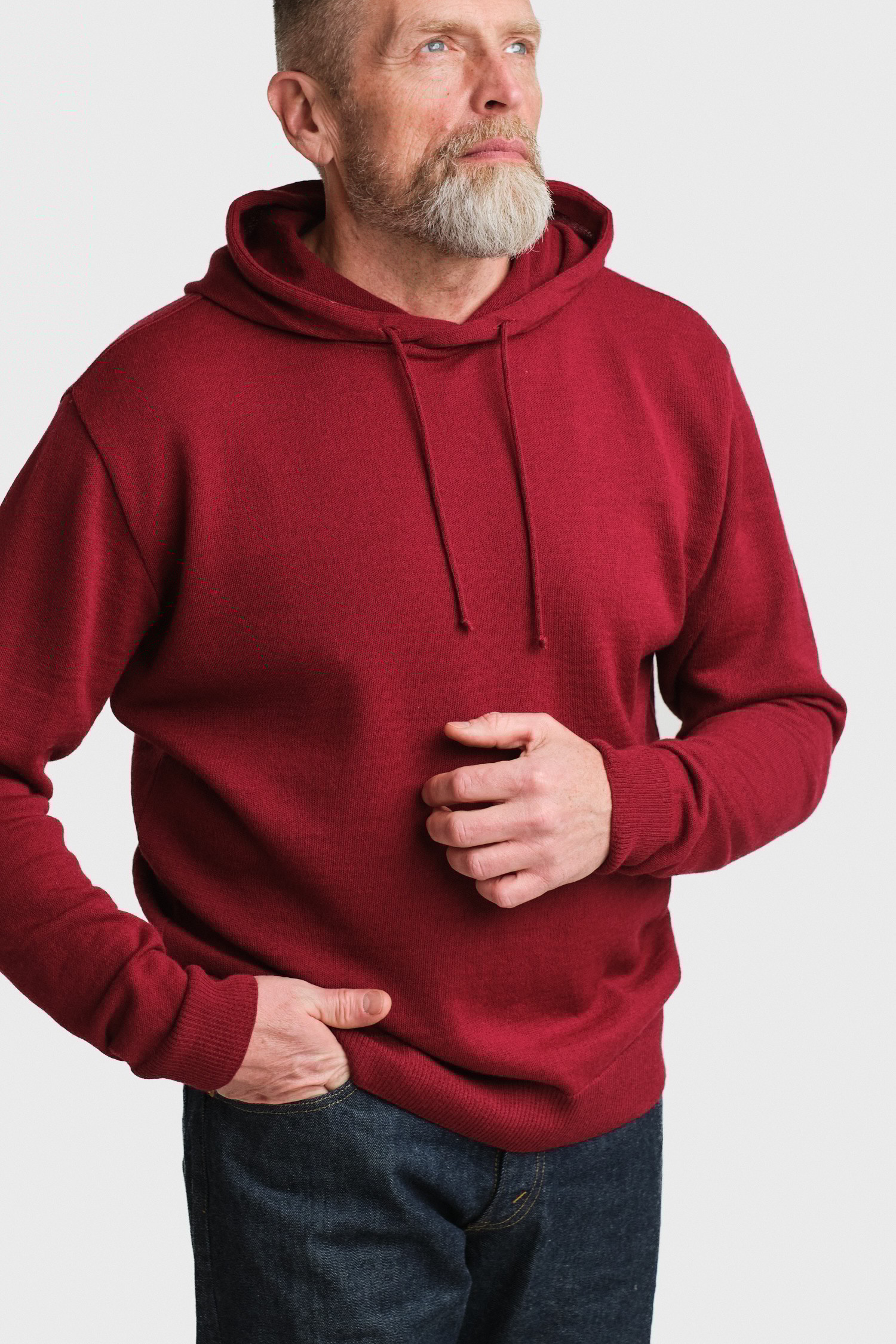 Hoodie huvtröja, tranbär