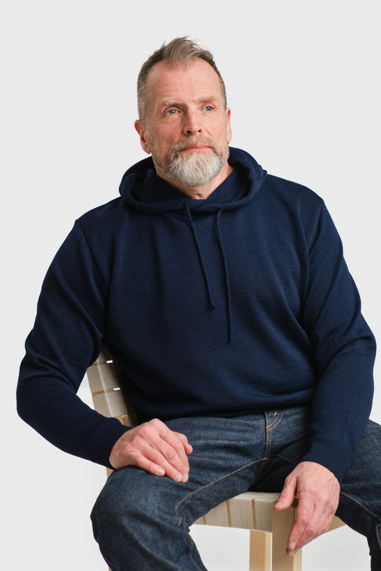 Hoodie huvtröja, navy (äldre modell) - Bild 3