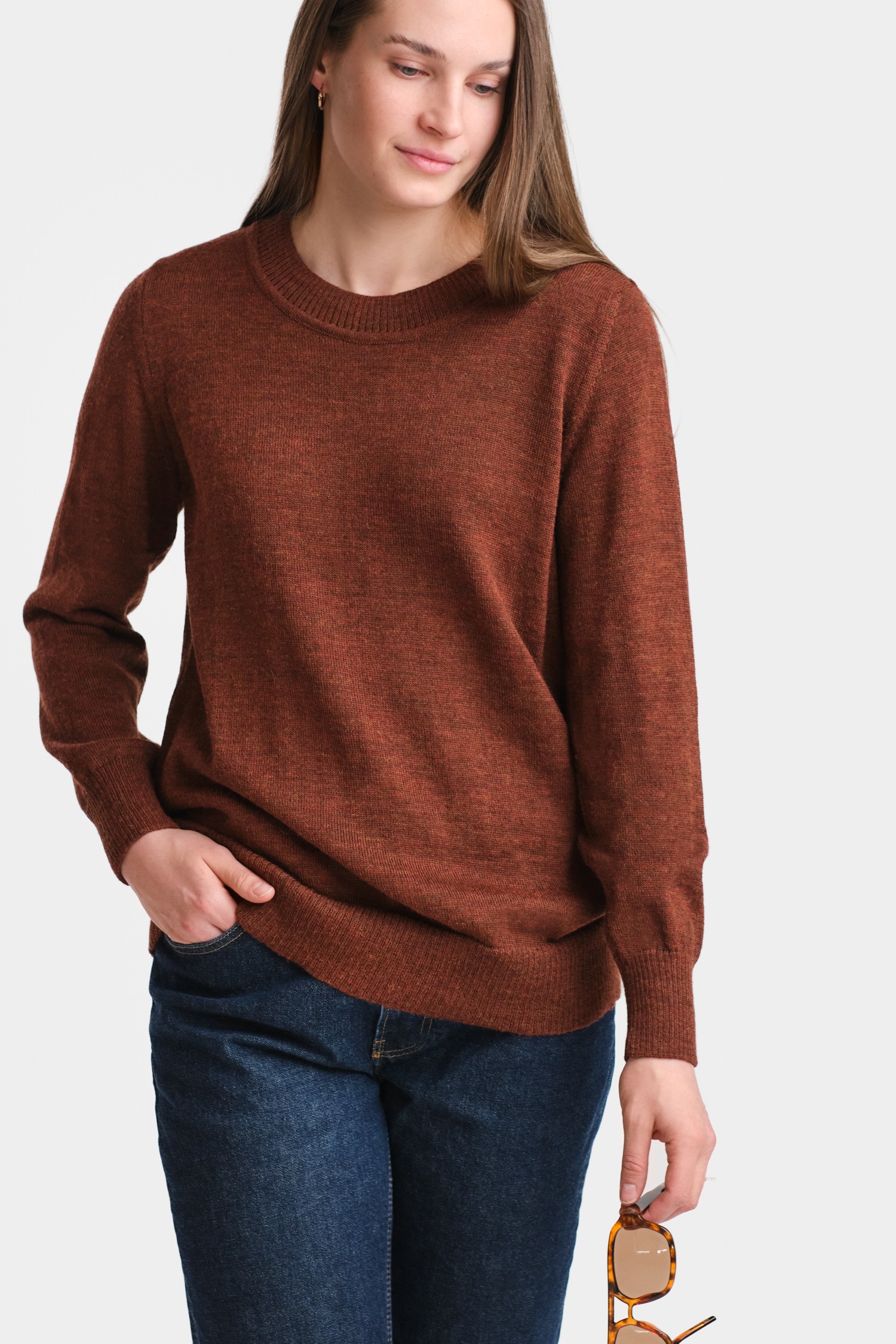 Dialogue tröja, mahogny