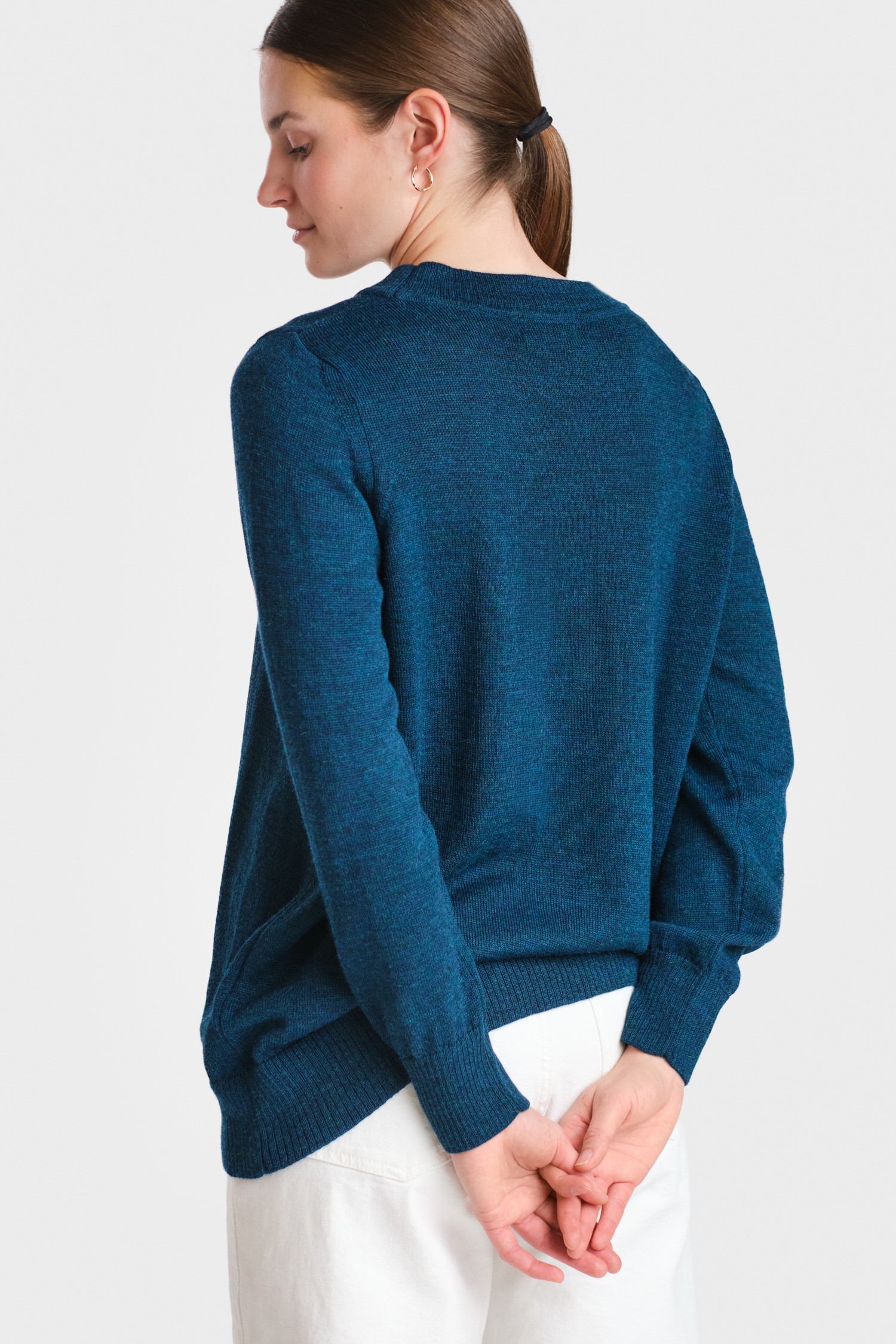 Dialogue tröja, petrol - Bild 3
