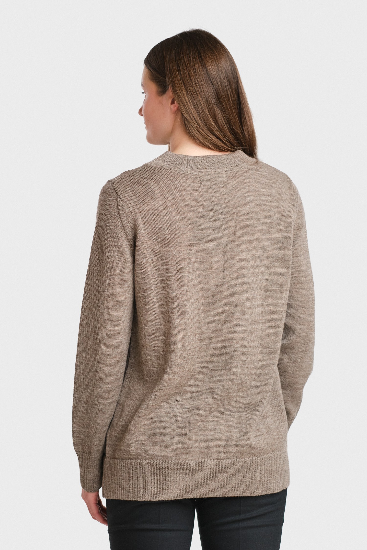 Dialogue tröja, mörk greige - Bild 3