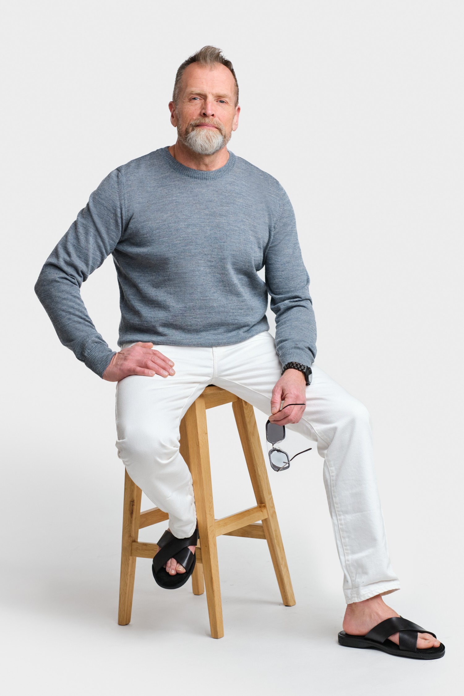 Element tröja, rökblå