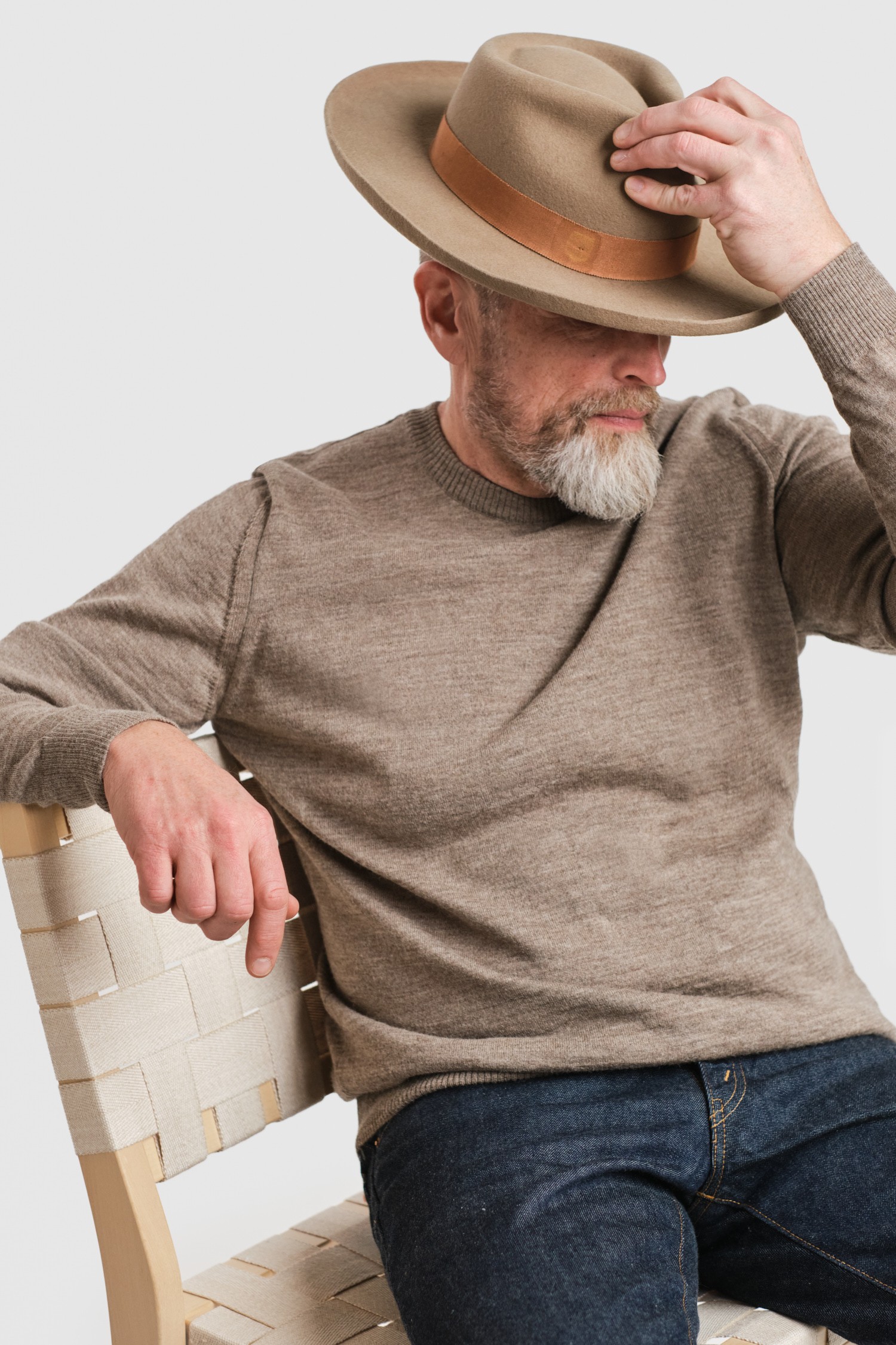 Element tröja, mörk greige