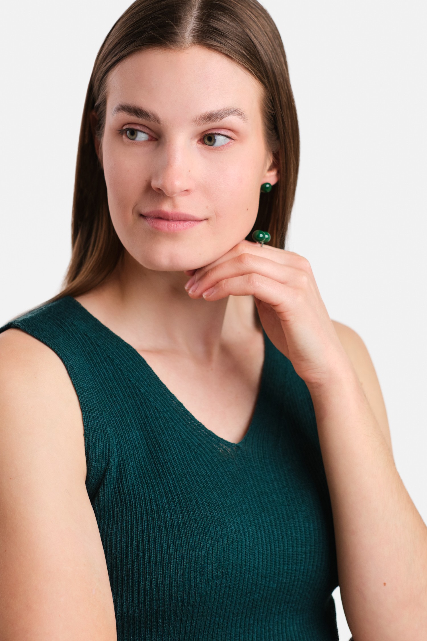 Flow topp, blågrön