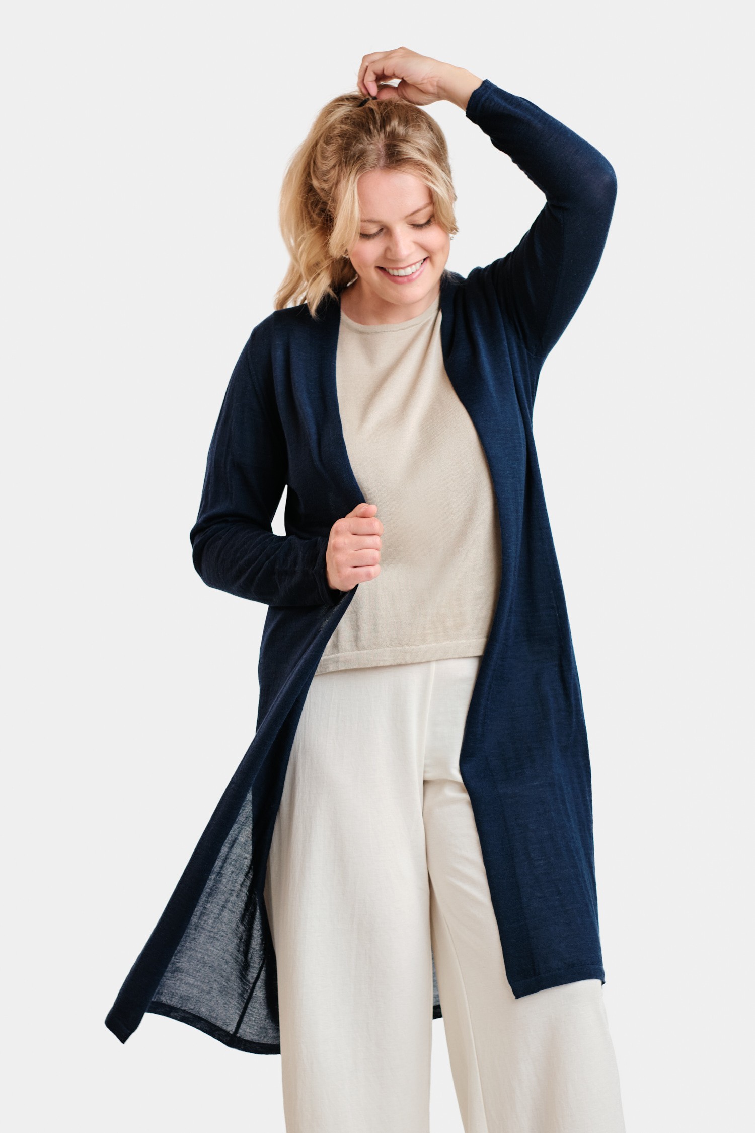 Swan tunn kofta, midnattsblå