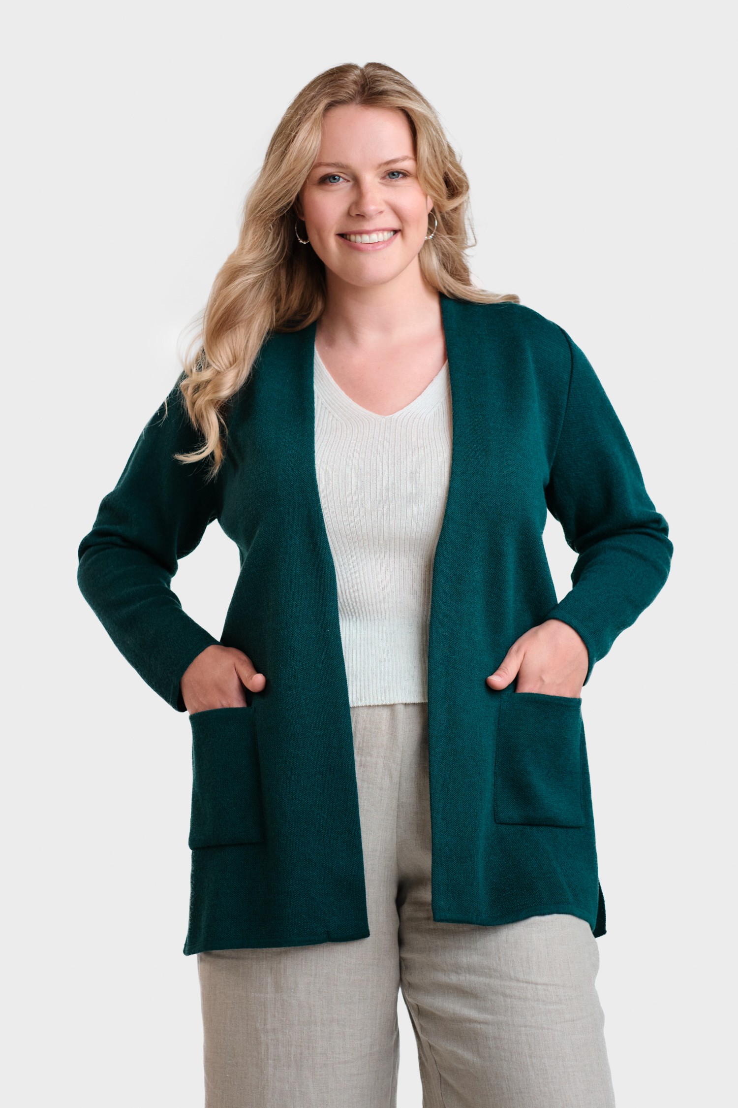 Woods kofta, mörk blågrön - Bild 3