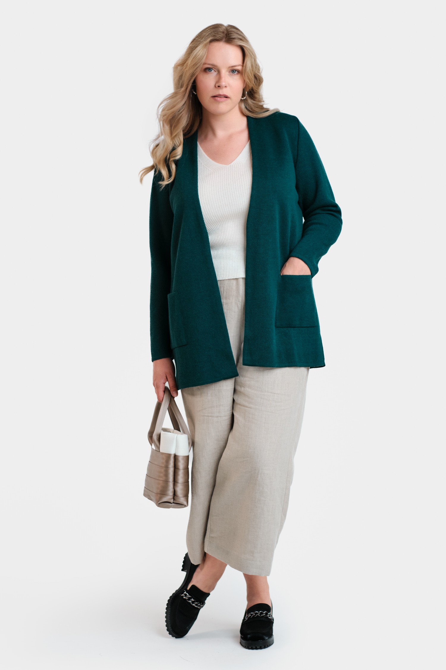 Woods kofta, mörk blågrön - Bild 2