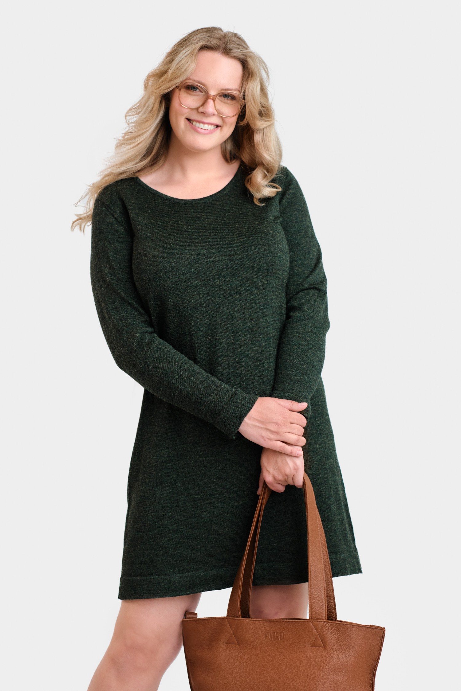 Moonlight klänning, skogsgrön