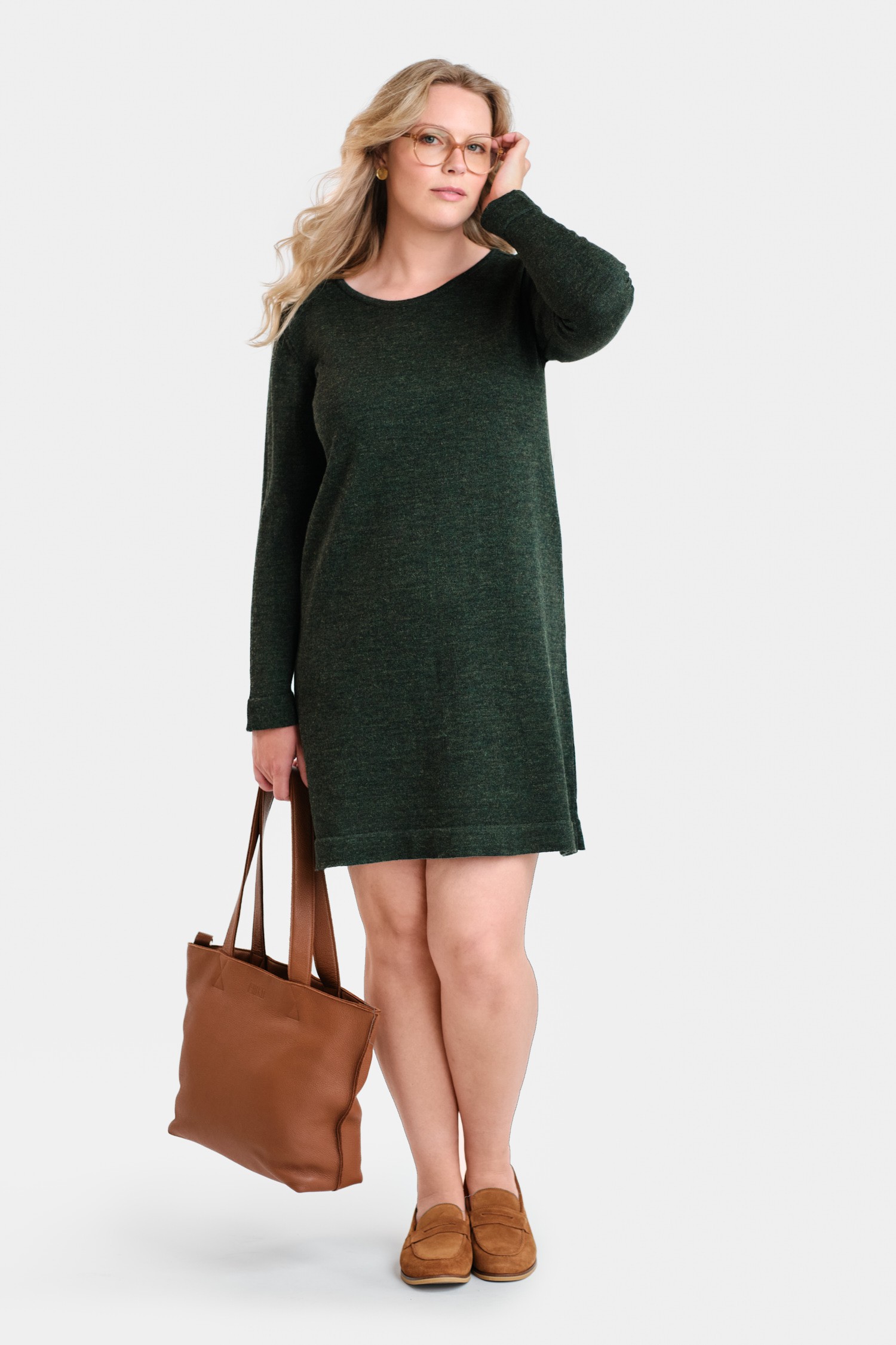 Moonlight klänning, skogsgrön - Bild 2