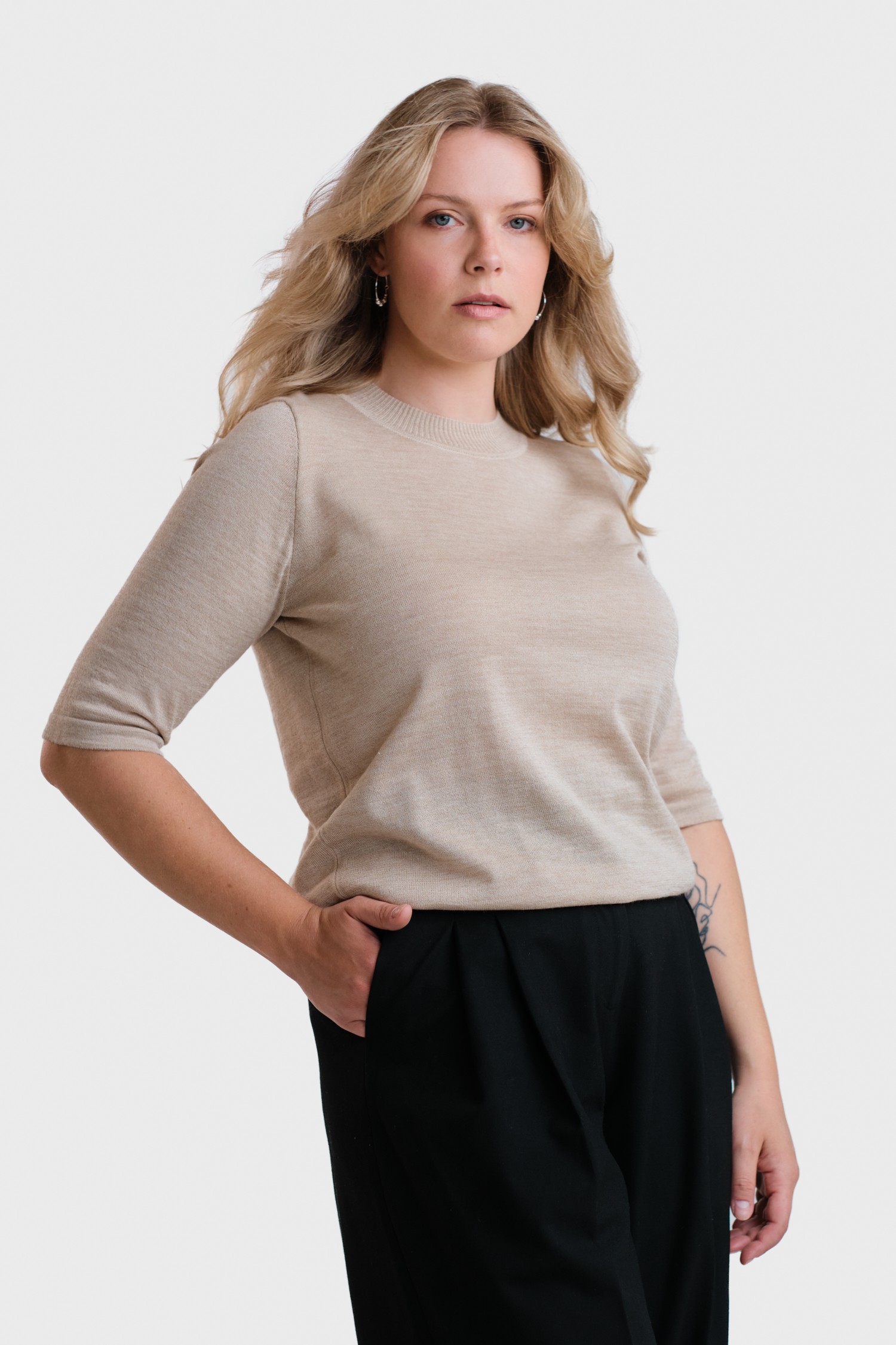 Pearl t-shirt, beige - Bild 2