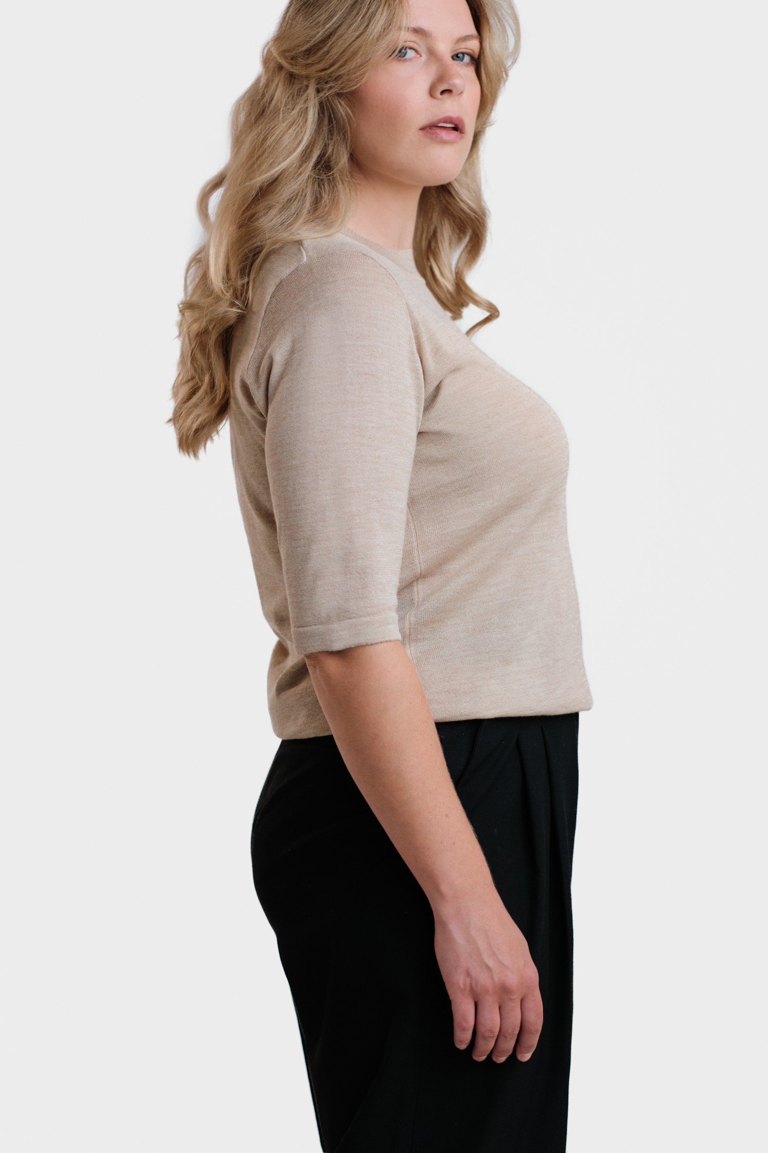 Pearl t-shirt, beige - Bild 3