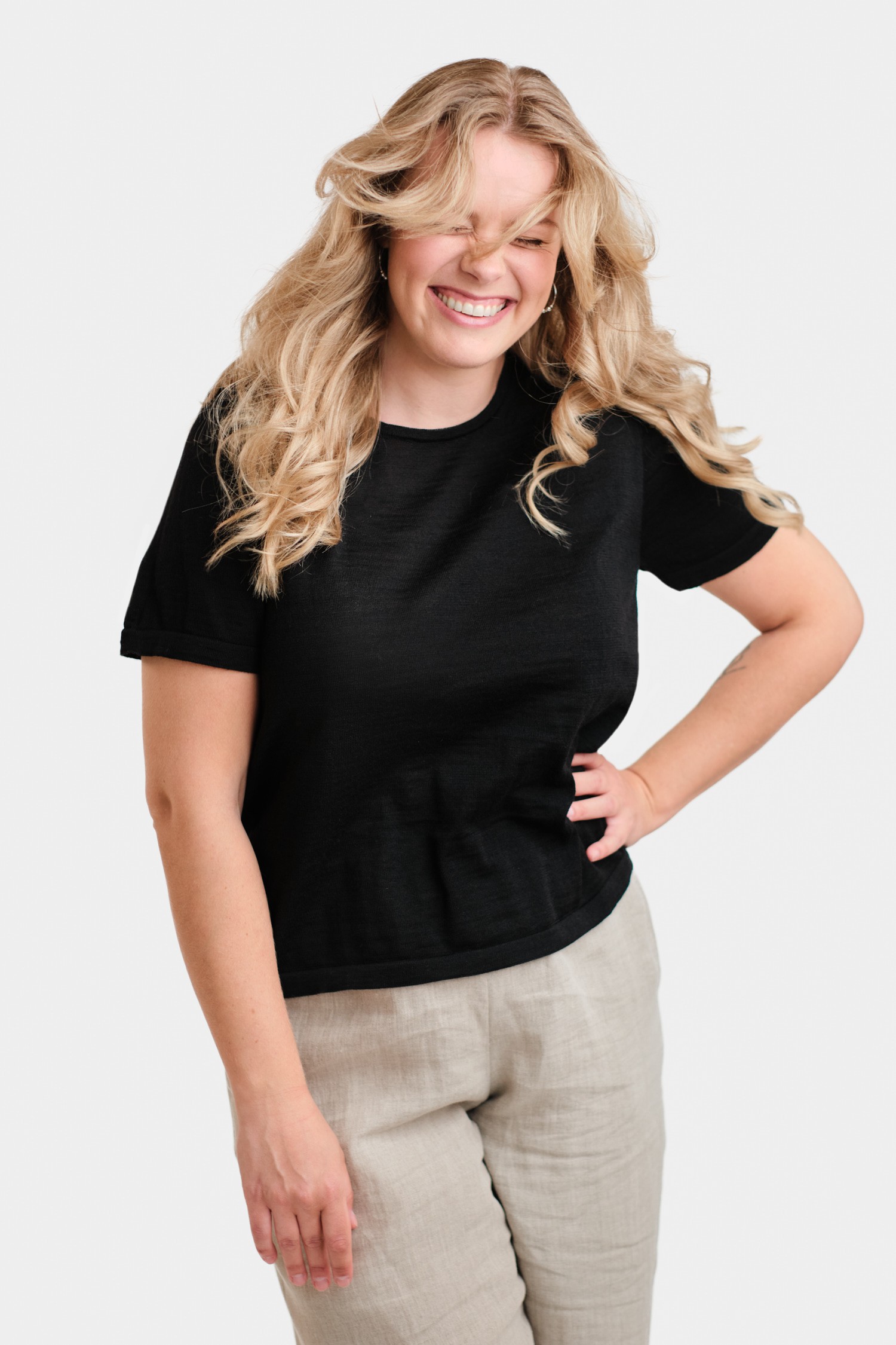 Simple t-shirt, svart