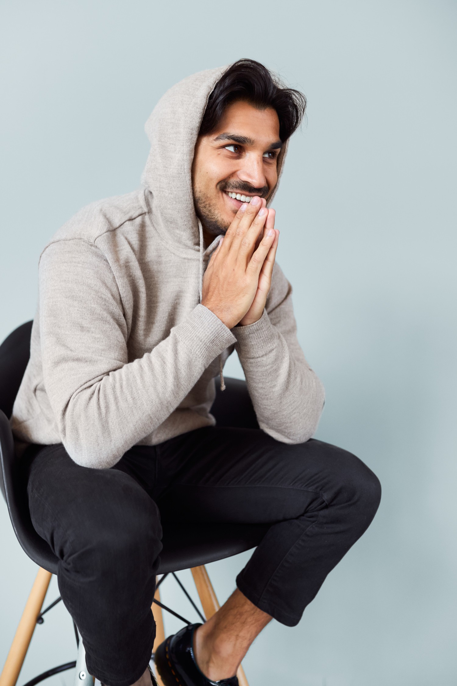 Hoodie huvtröja, greige (äldre modell)