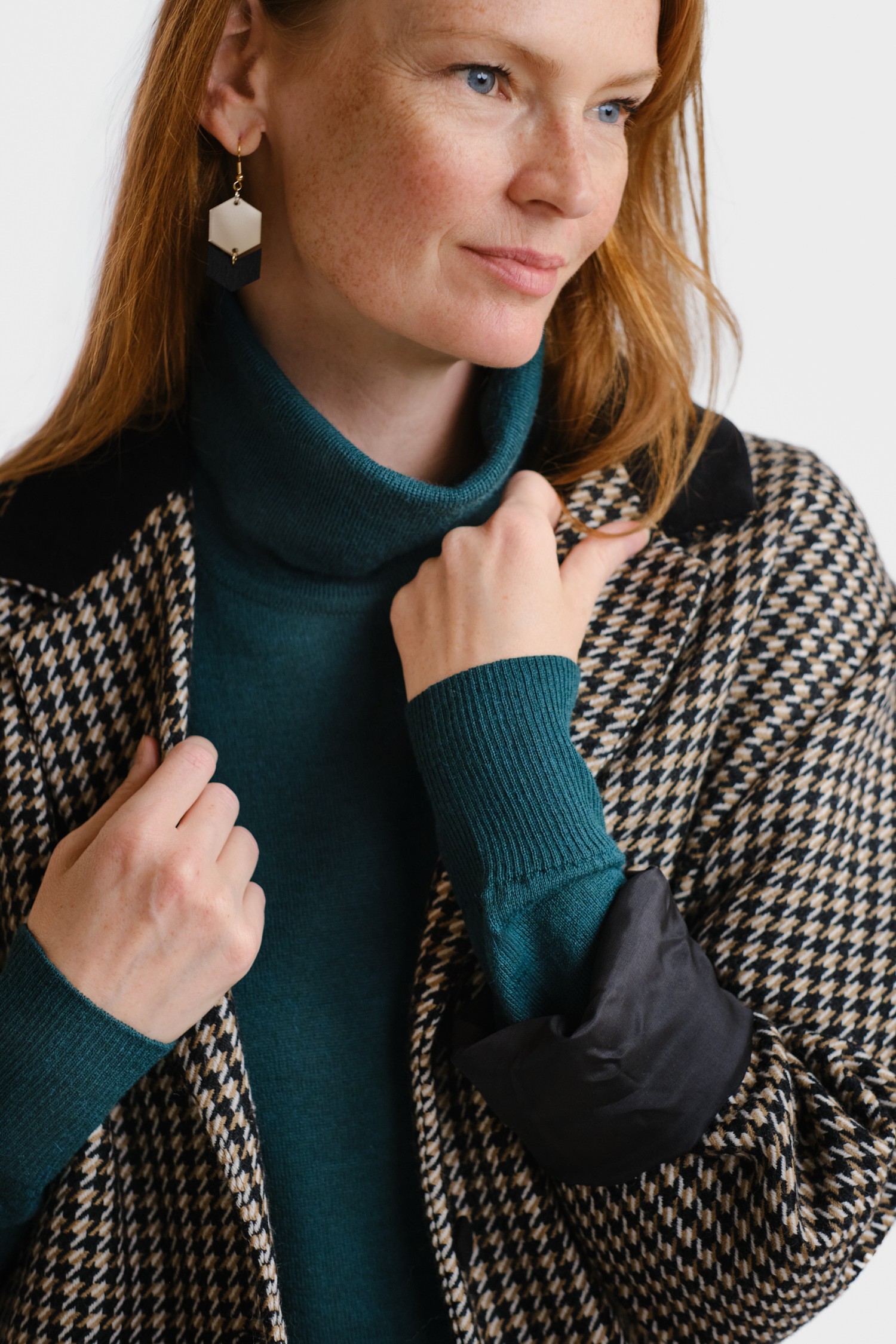 Smooth polotröja, mörk blågrön - Bild 6