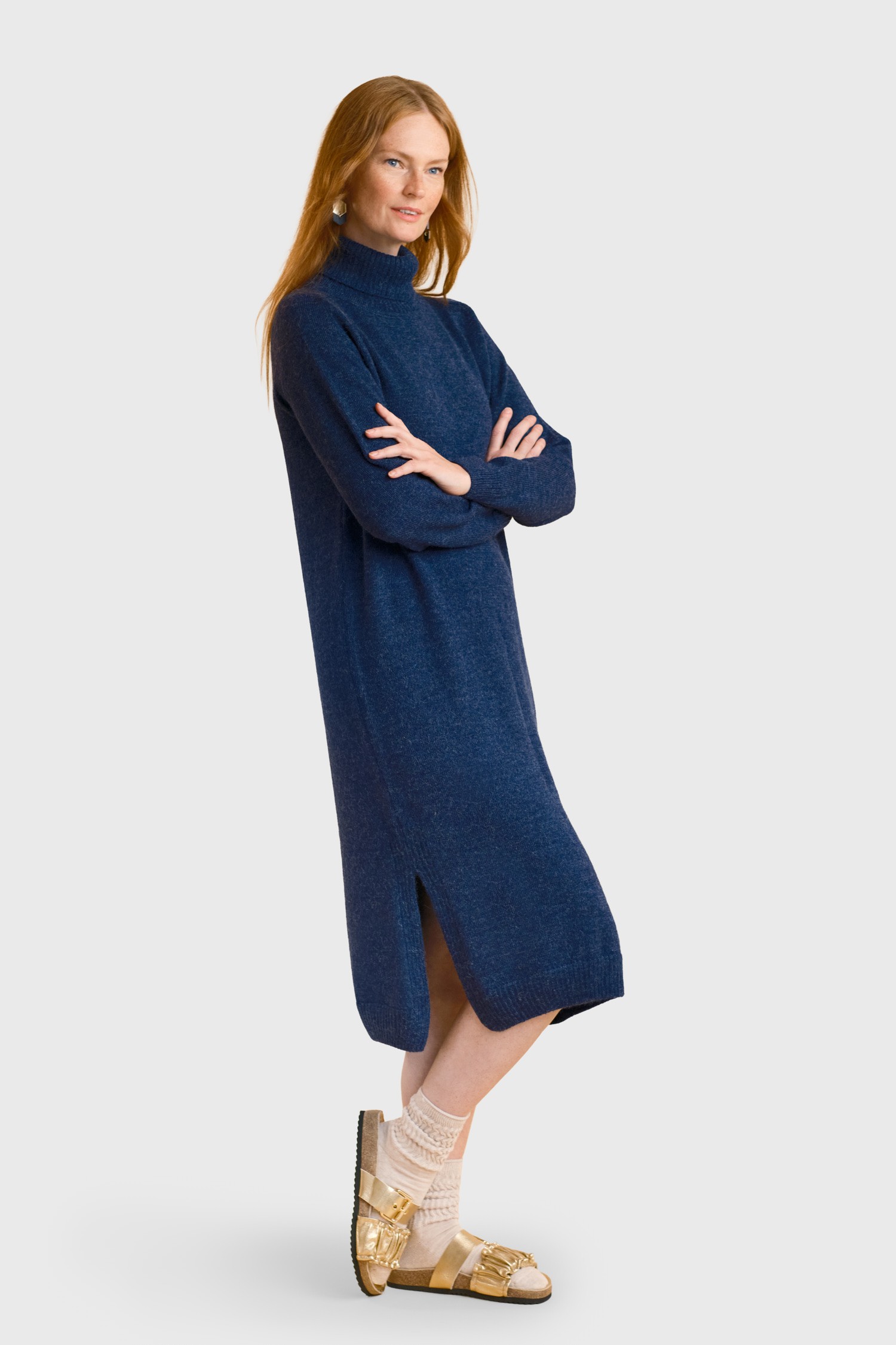 Cozy maxiklänning, indigo - Bild 3