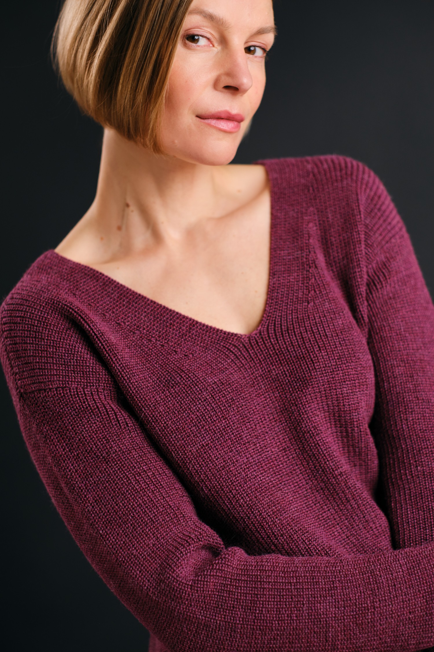 Chunky tröja, ljung