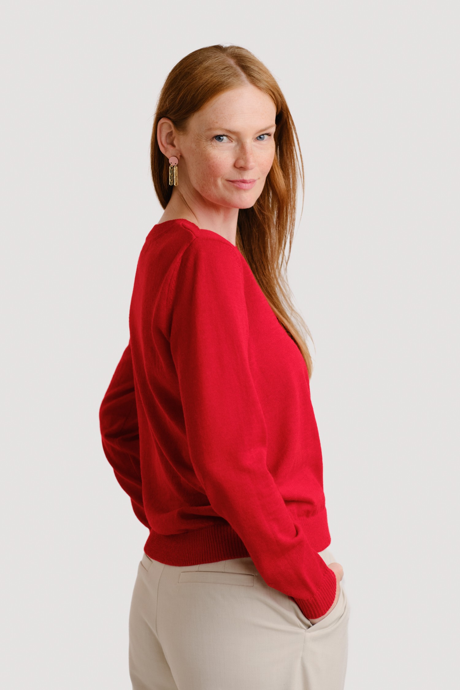 Clear tröja, lingon - Bild 3