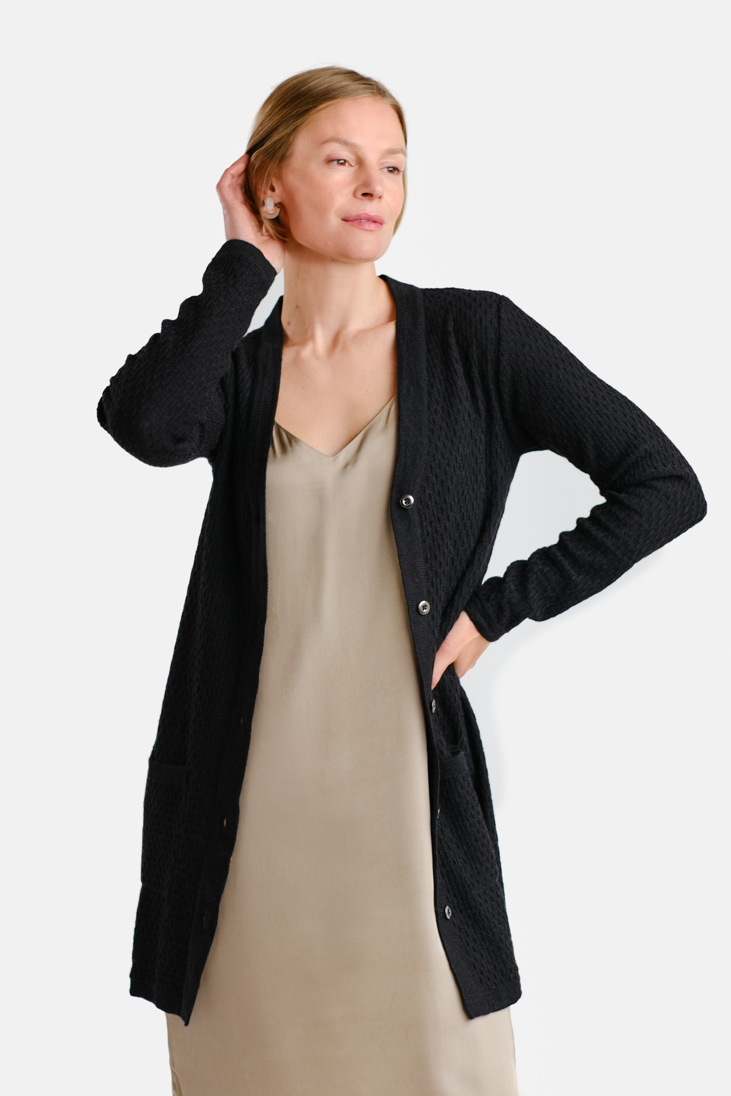 Drizzle kofta, svart - Bild 2