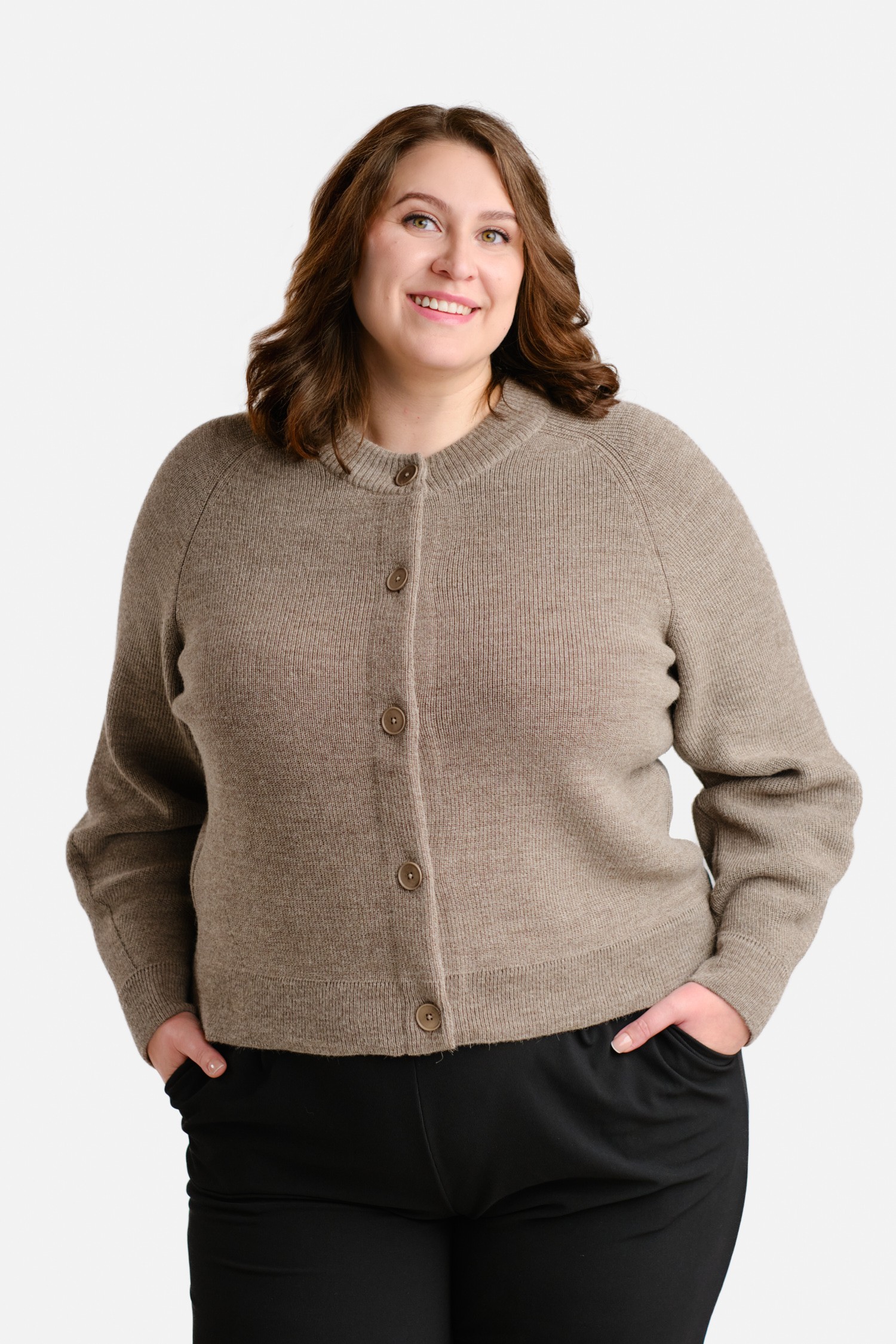 Soon kofta, mörk greige - Bild 3