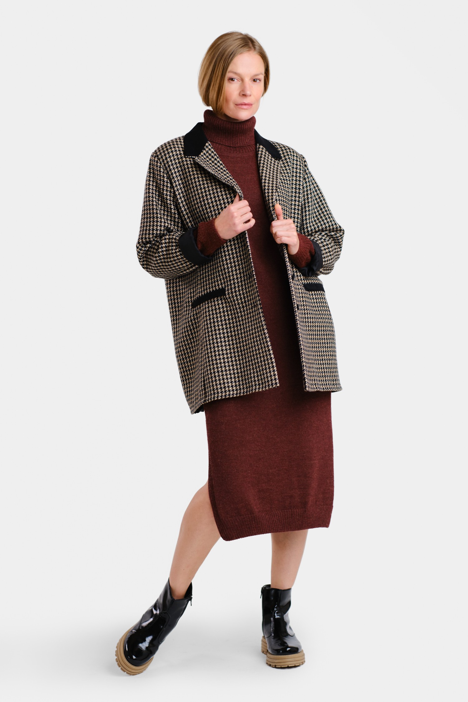 Cozy maxiklänning, bordeaux - Bild 5