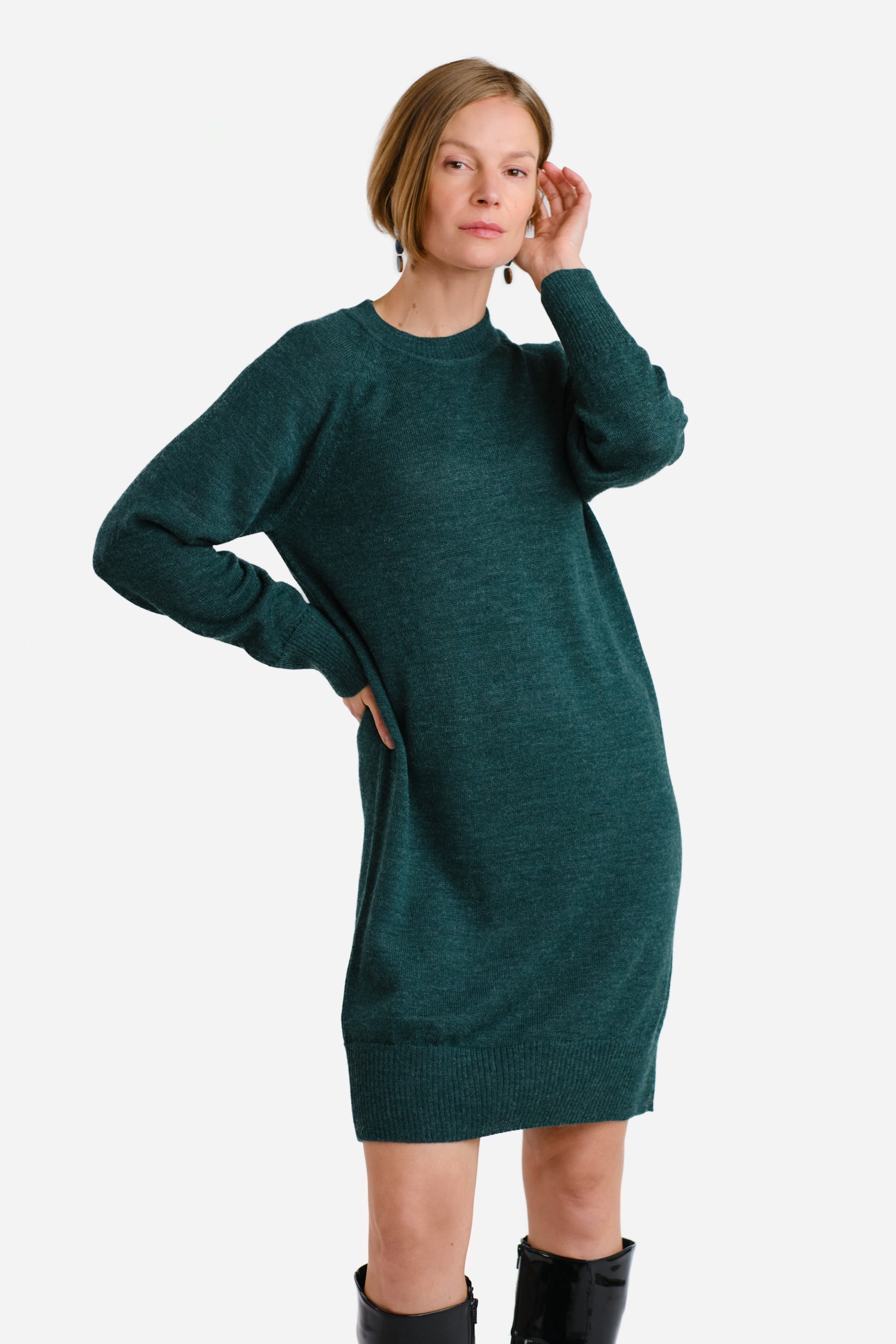 Shine klänning, blågrön