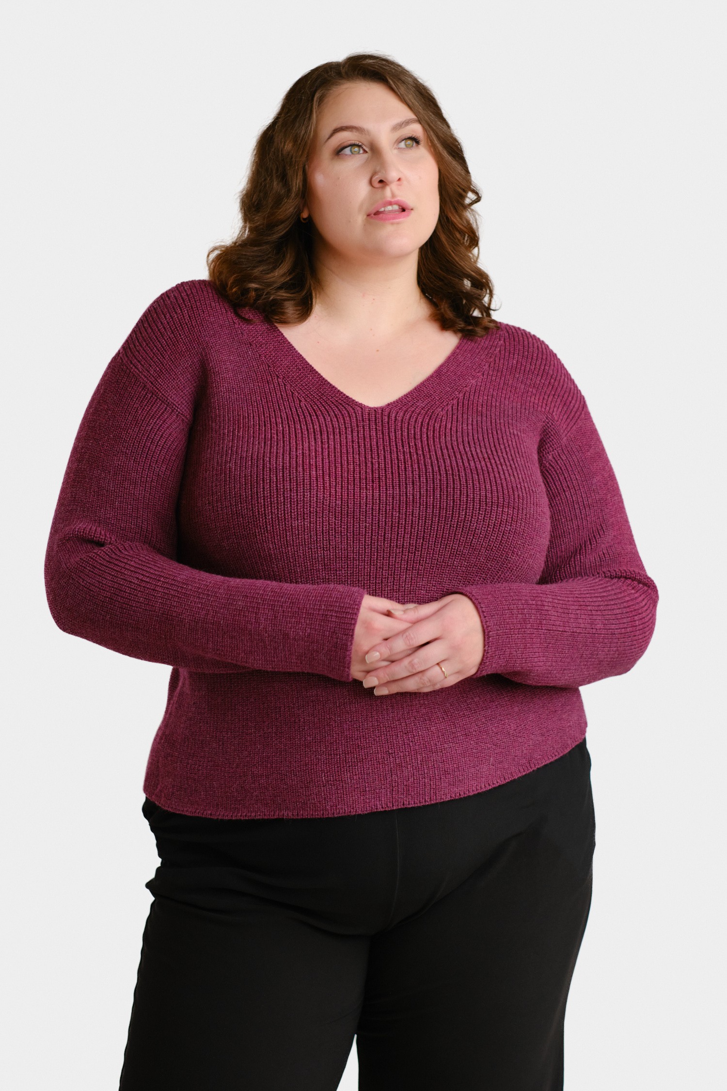 Chunky tröja, ljung - Bild 4